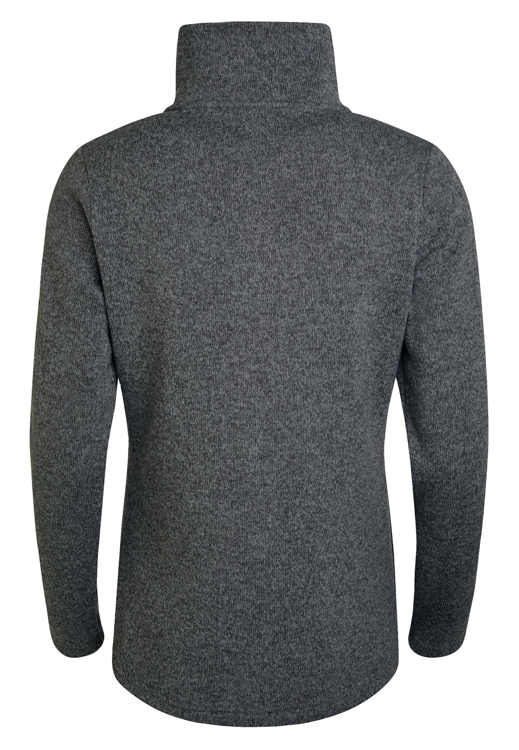 grey-black melierter, Wonderland Fleecejacke Elkline Strickfleece glatter