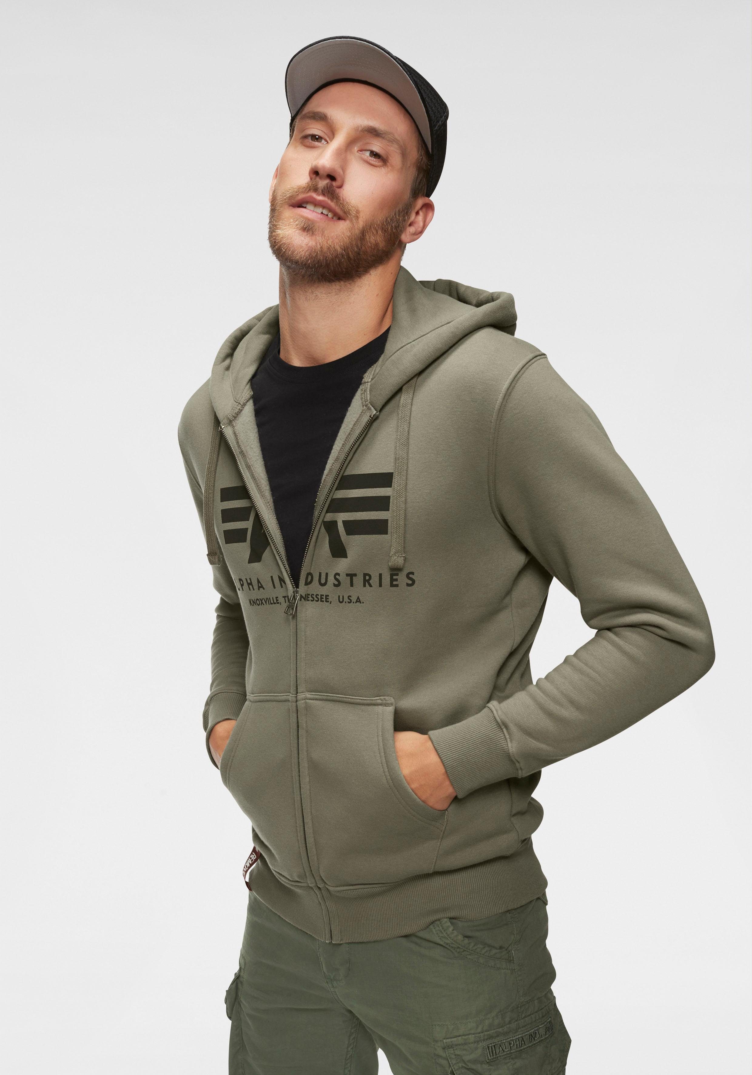 Alpha Industries Kapuzensweatjacke BASIC ZIP HOODY günstig online kaufen