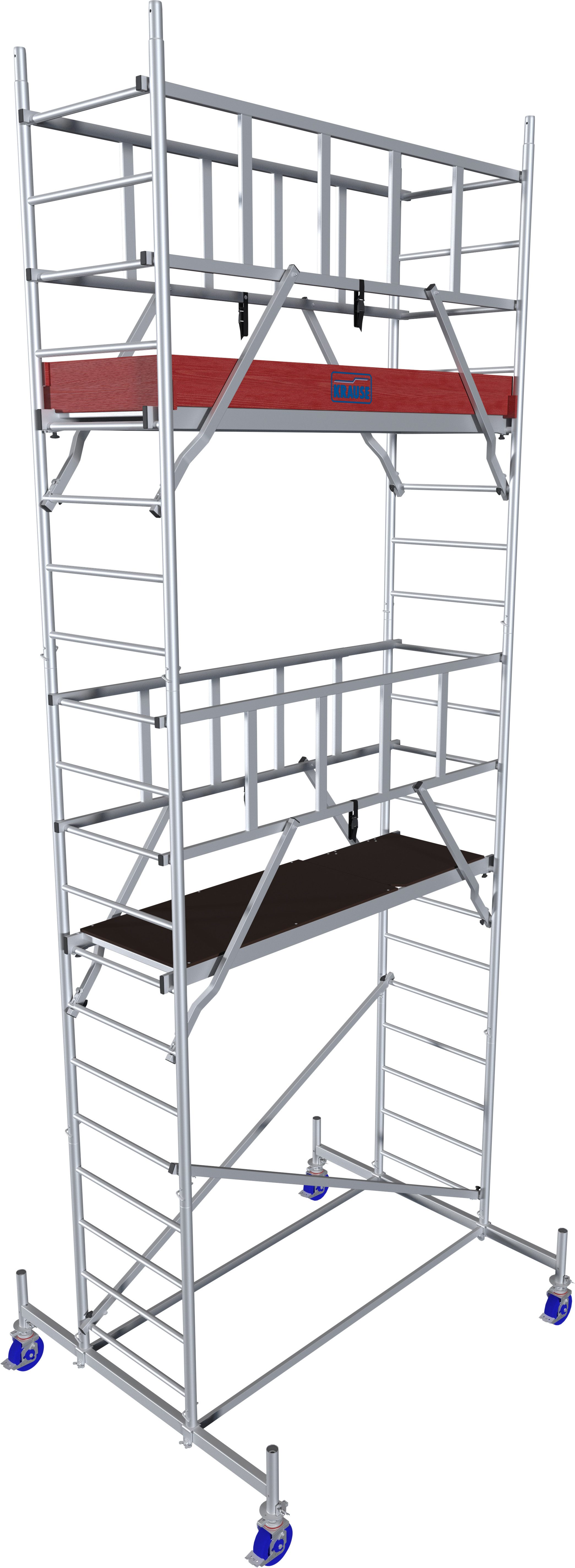 KRAUSE Fahrgerüst ProTec, (Set), Arbeitshöhe: 6,3 Meter