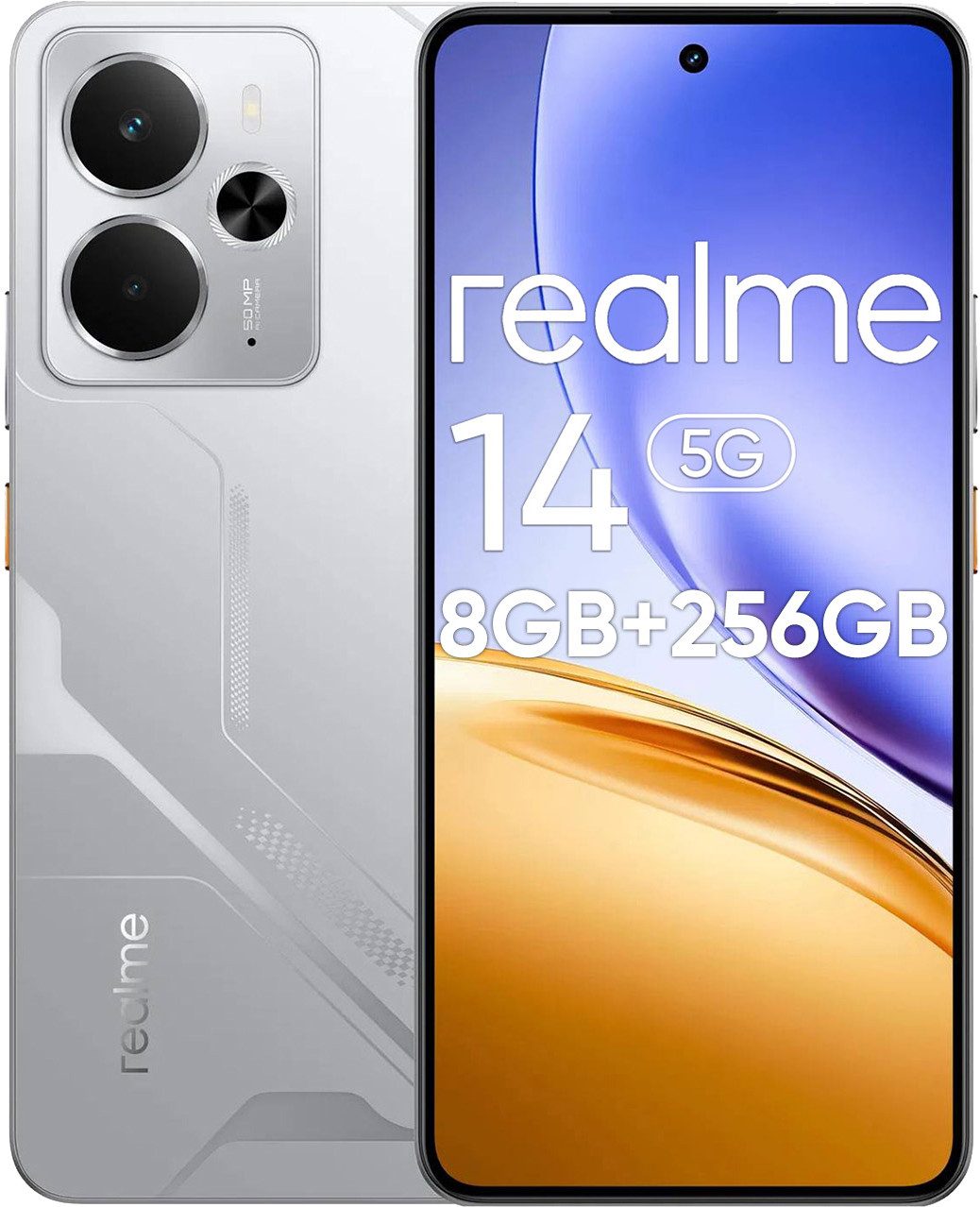 Realme Realme 14 5G Smartphone (17,98 cm/6.67 Zoll, 256 GB Speicherplatz, 50 MP Kamera)