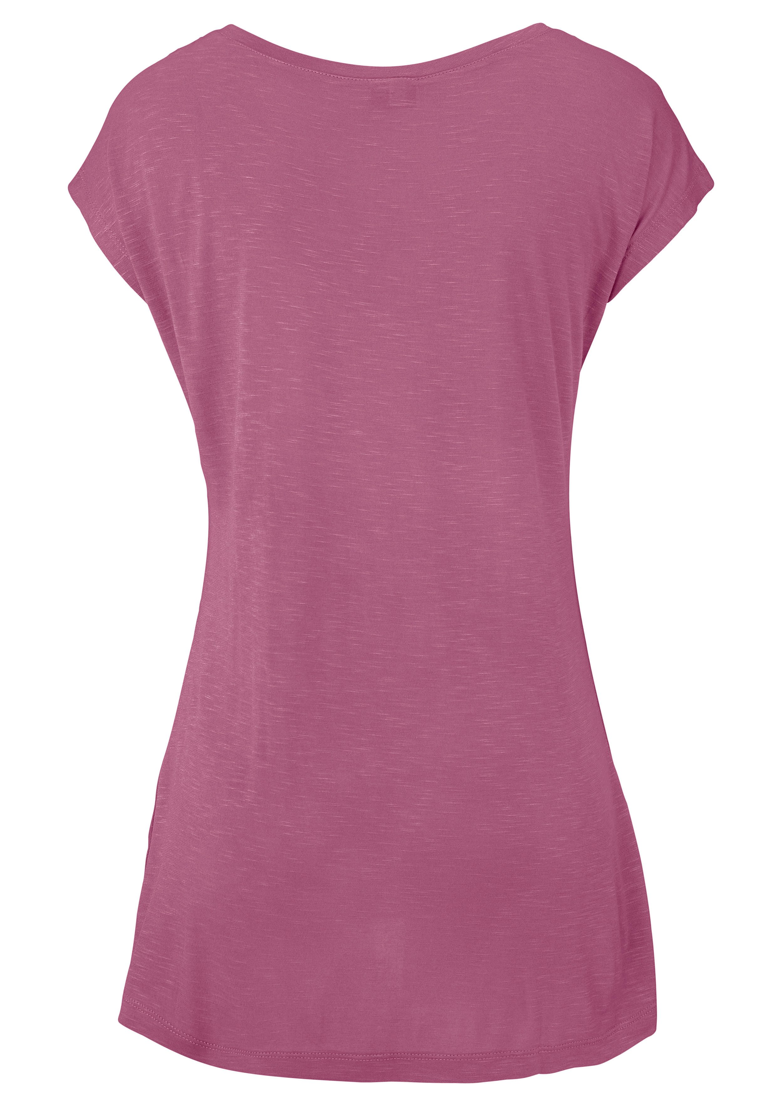 LASCANA Strandshirt mit Print und glänzendem Effekt, Ethno-Look, casual