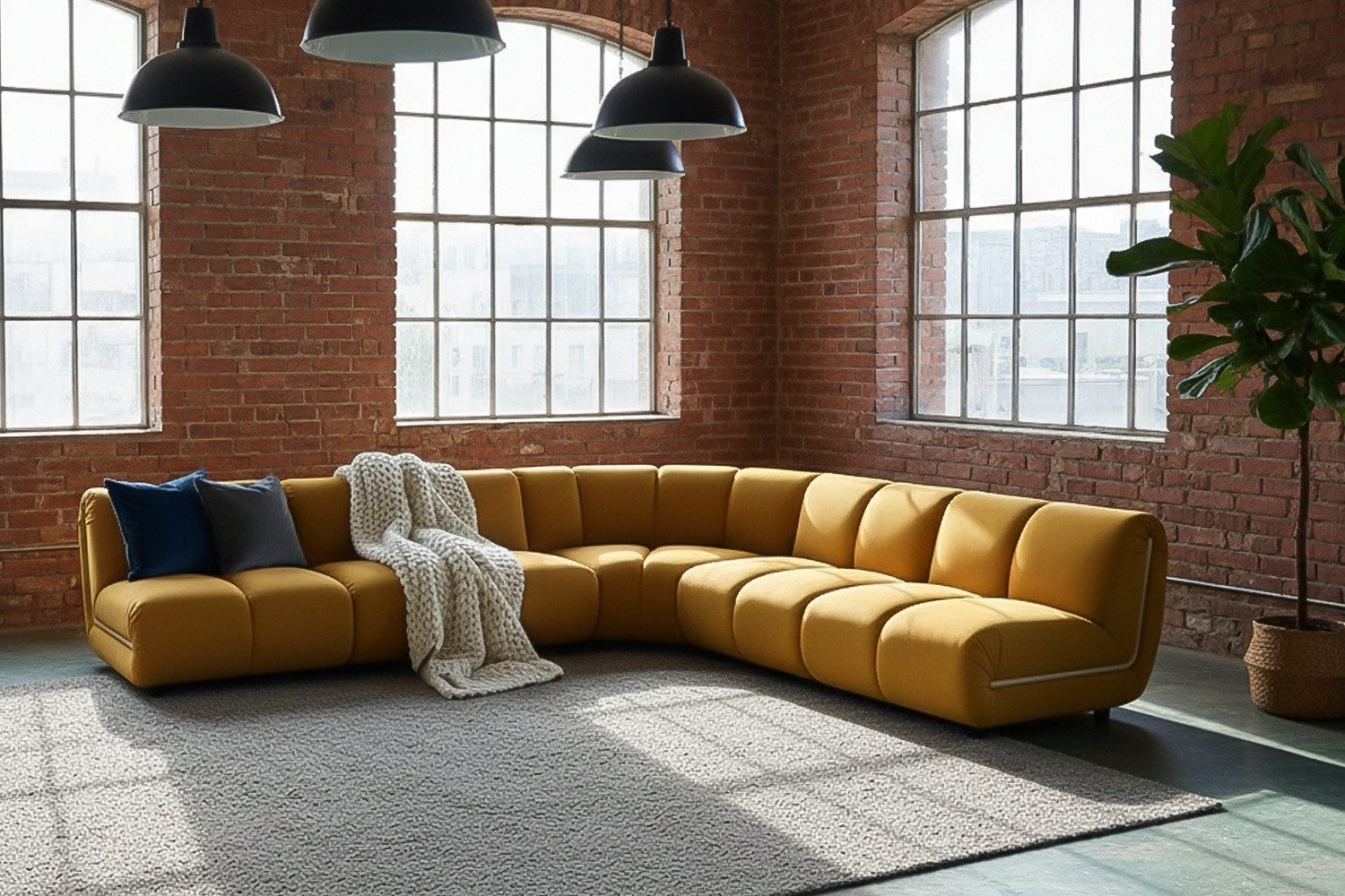KAWOLA 3,5-Sitzer LAYLA – Modulares Sofa 5-tlg. – Ecksofa Samt – wandelbare Couch, Flexibel kombinierbar, bequemer Velvet-Bezug, hoher Sitzkomfort