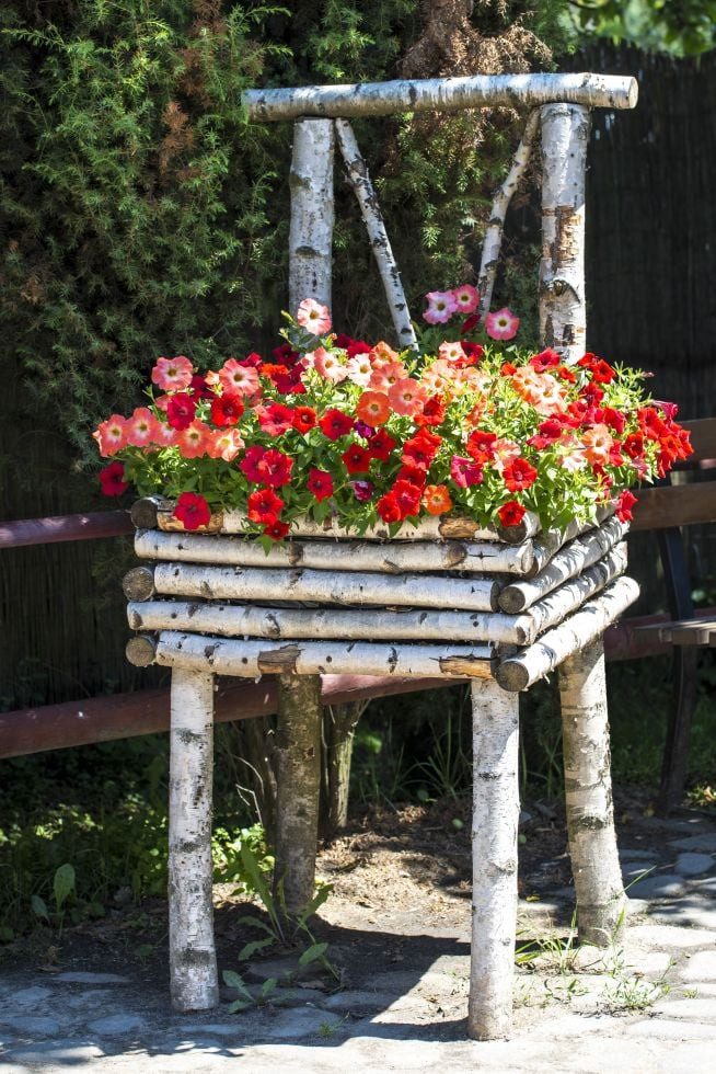 iWerk Dekofigur Birkenstamm 90 cm ø günstig online kaufen