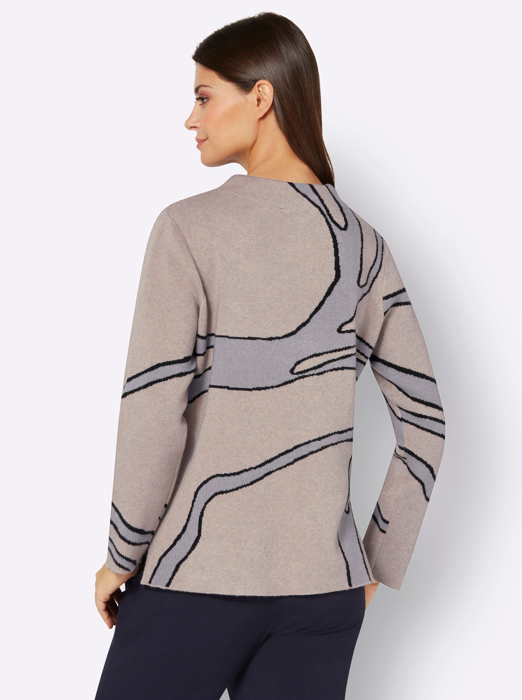 creation L Strickpullover Jacquard-Pullover günstig online kaufen