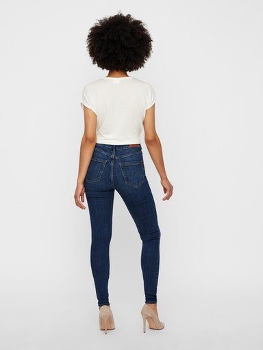 High-waist-Jeans denim blue medium VMSOPHIA Moda Vero