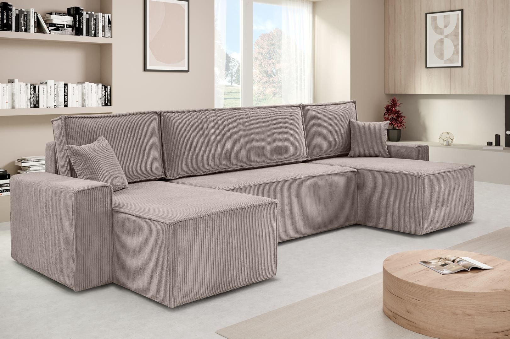 Beautysofa Ecksofa mit Bettkasten, im Cordstoff günstig online kaufen