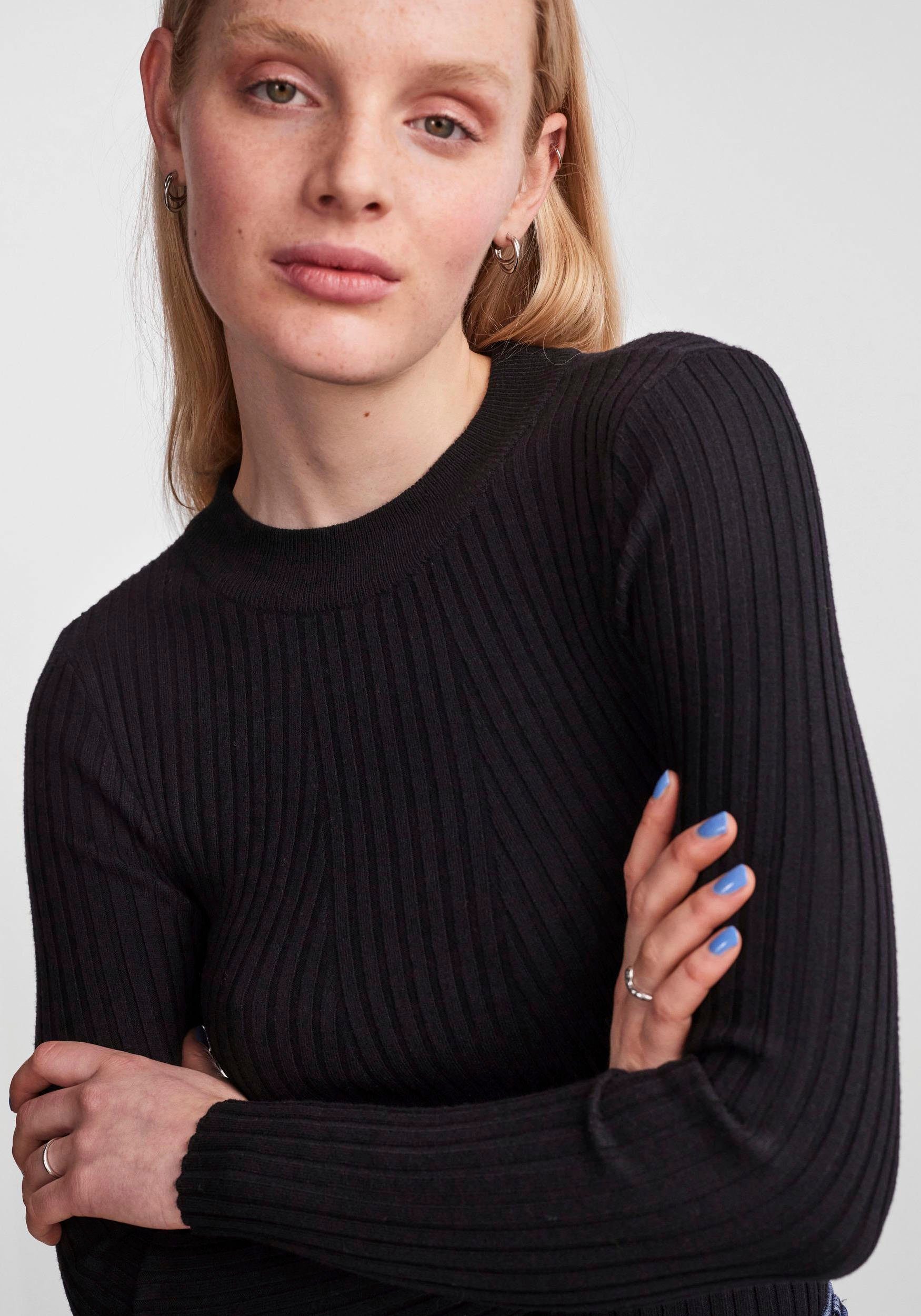 pieces Rundhalspullover PCCRISTA LS O-NECK KNIT günstig online kaufen