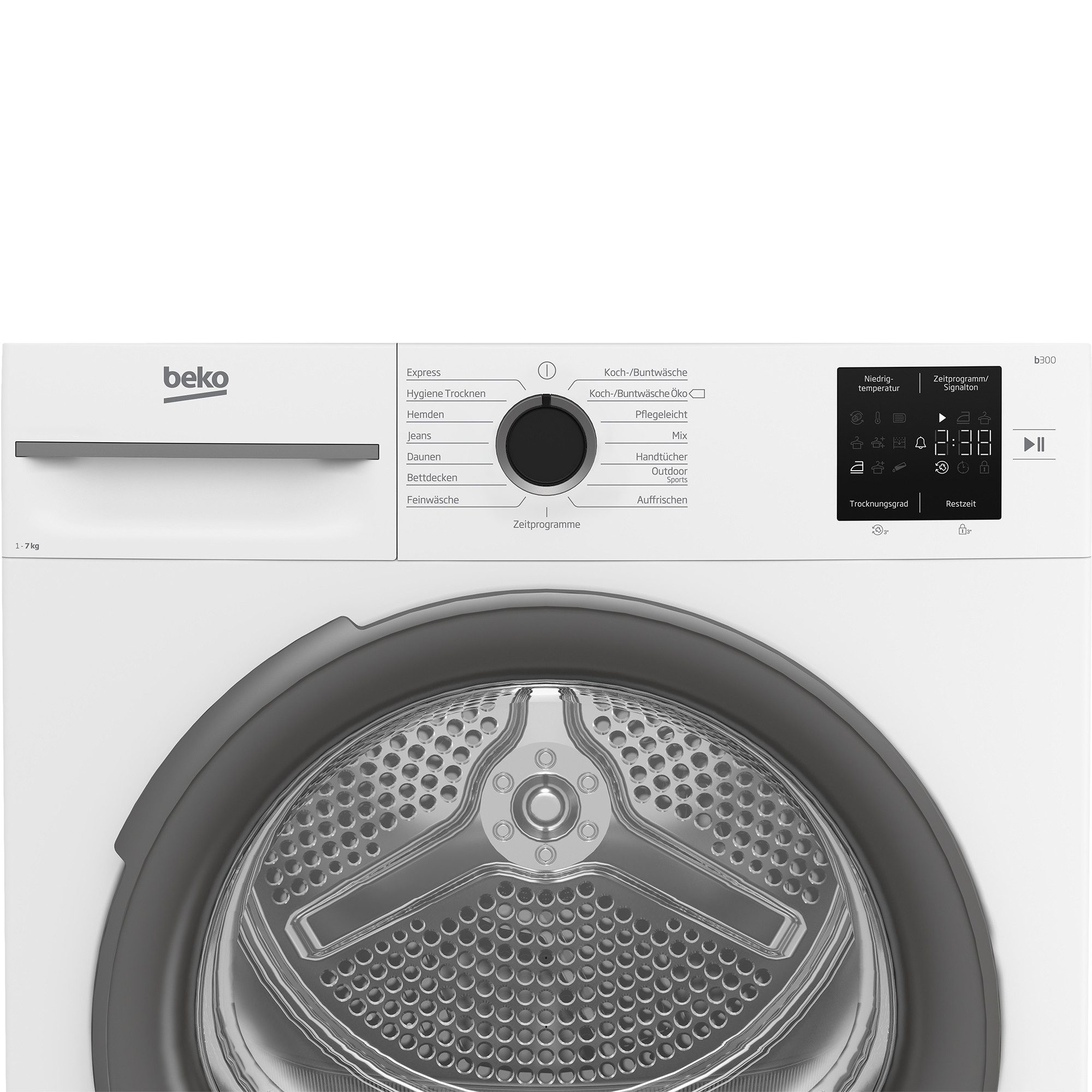 BEKO Wärmepumpentrockner BM3T37210W1, Hygiene Trocknen & Auffrischen – Bild 4 von 5