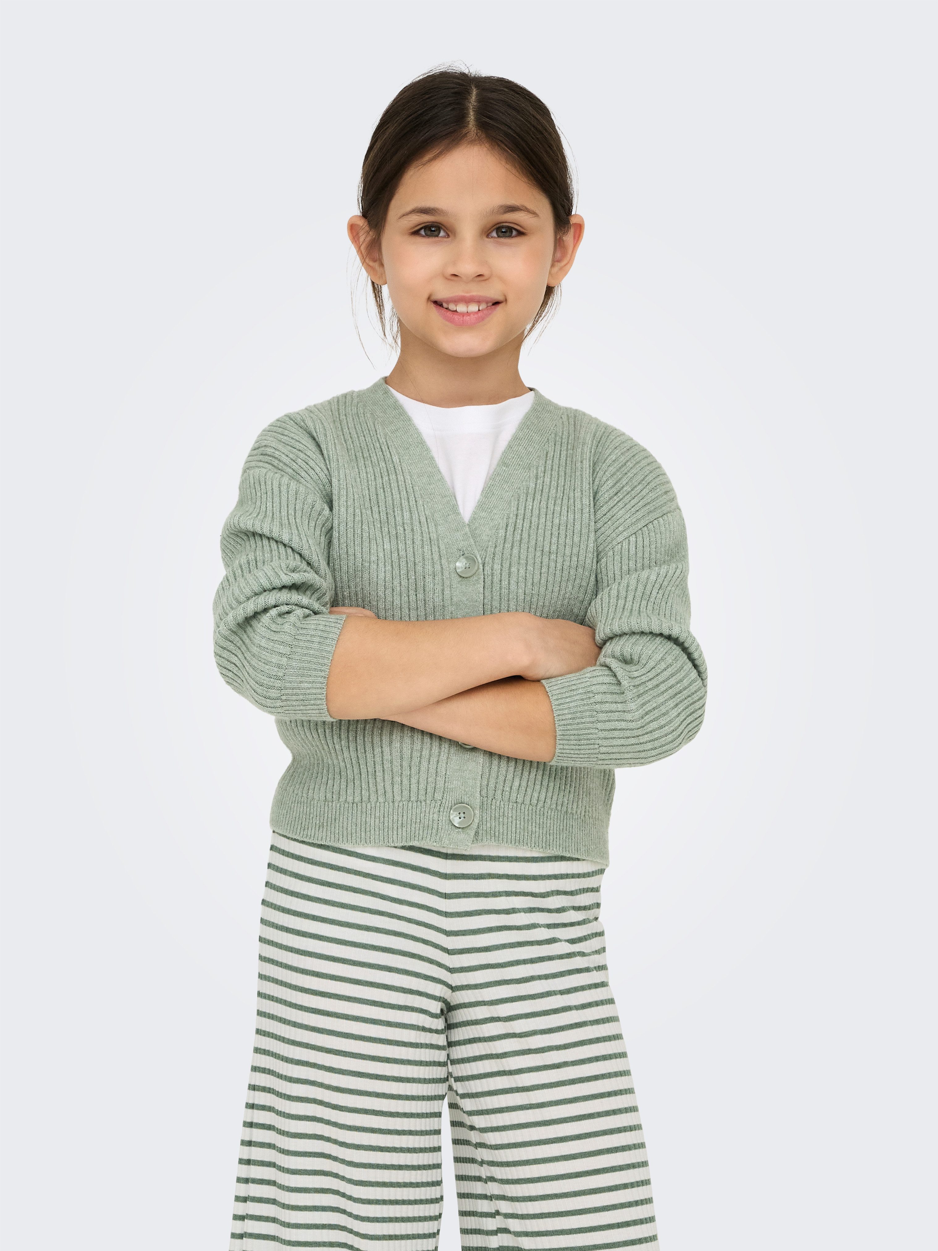 KIDS ONLY Strickjacke KOGMANDY LS SHORT BOXY CARDIGAN KNT NOOS Viskosemischung, regular fit
