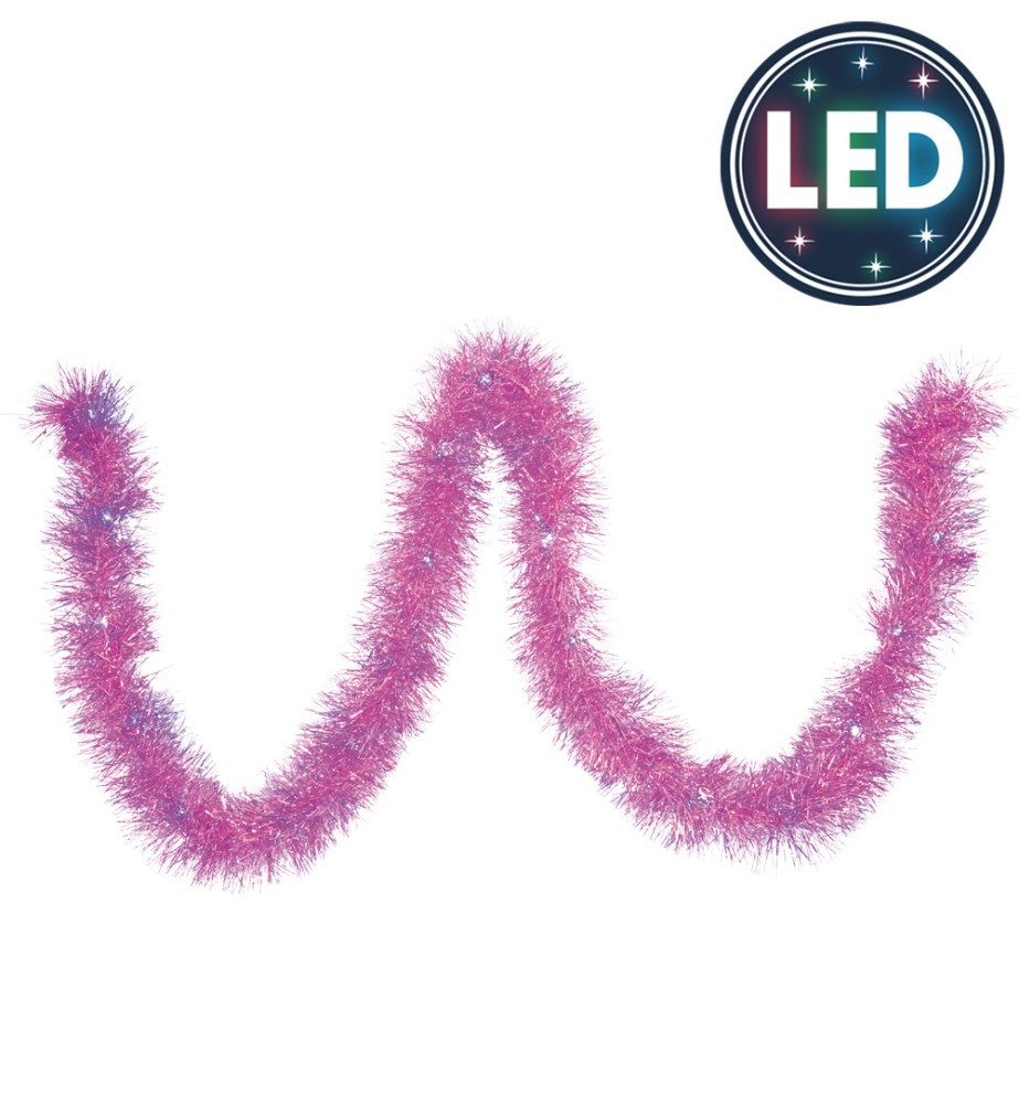 Fries LED-Girlande LED Deko Boa mit 3 Modi 2 m Lang in 4 Farben wählbar Karneval, 3 Modi 2 m Lang