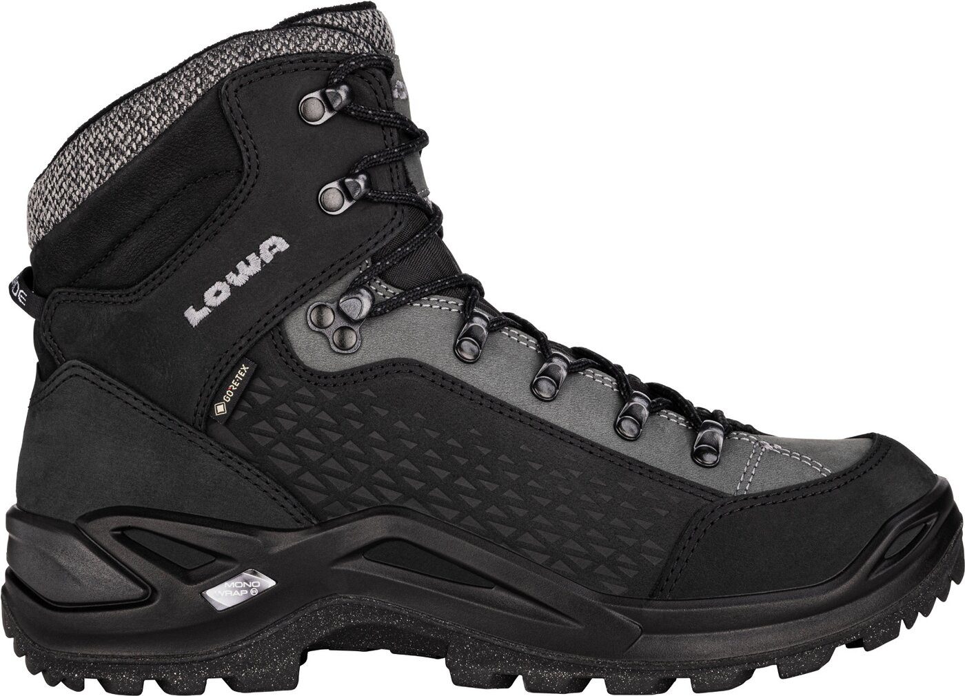 Lowa RENEGADE WARM GTX MID SCHWARZ/GRAU Stiefel günstig online kaufen
