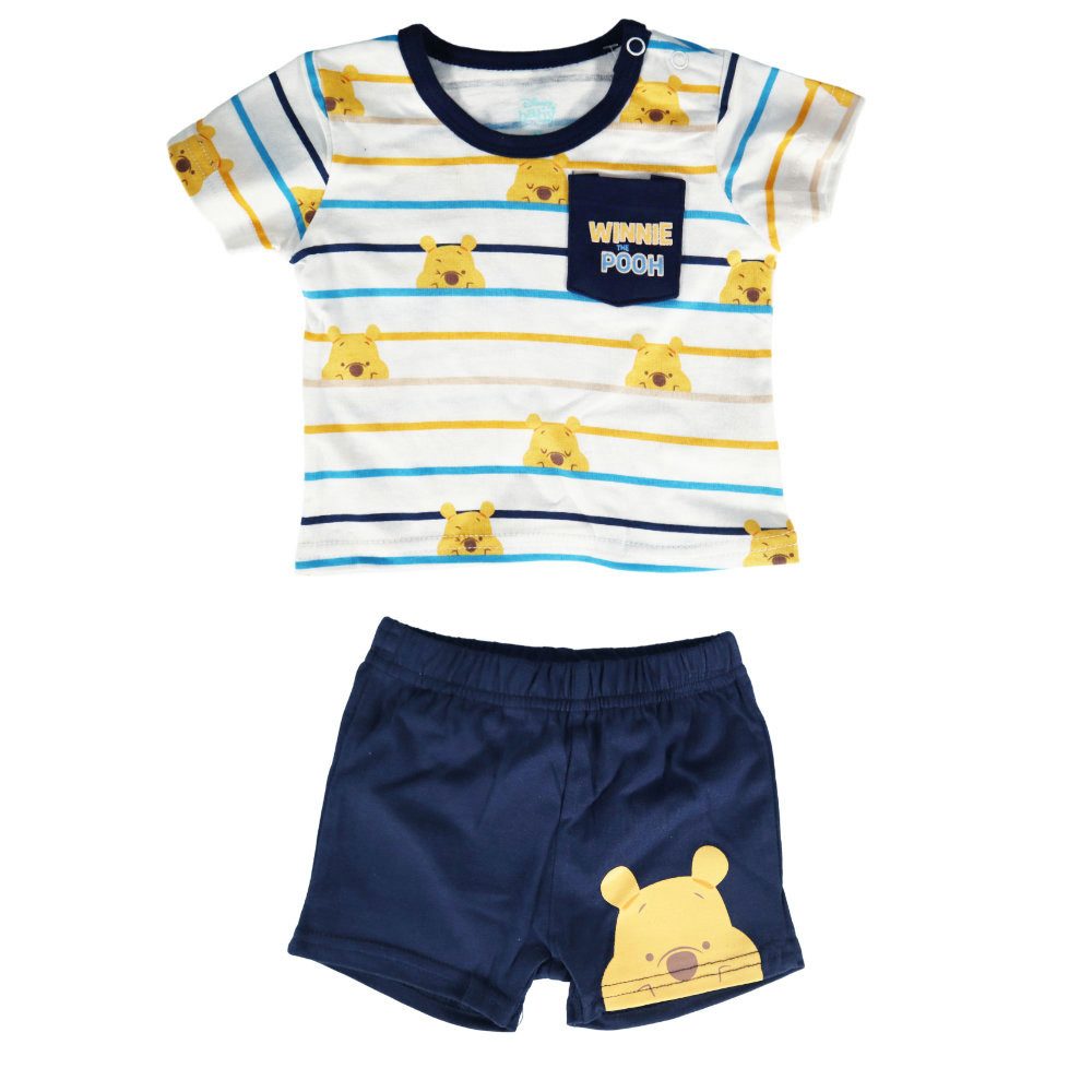 Disney Print-Shirt Disney Winnie der Pooh Jungen Baby Sommerset Shorts plus T-Shirt Gr. 62 bis 86
