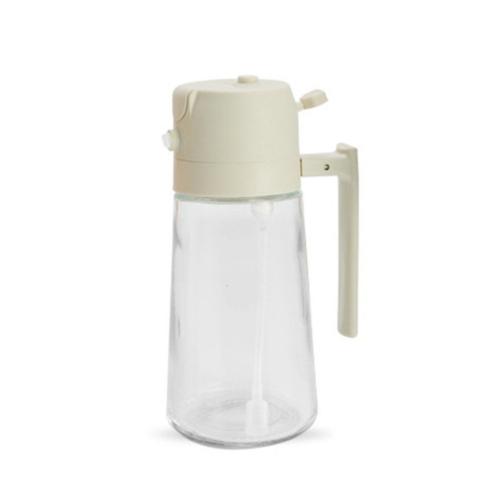 XDeer Menage 2 in 1 Ölsprüher für speiseöl, 470ml Öl Sprühflasche, Ölspray zum, Kochen, Öl Zerstäuber Küche, Ölflasche Perfekt zum Kochen