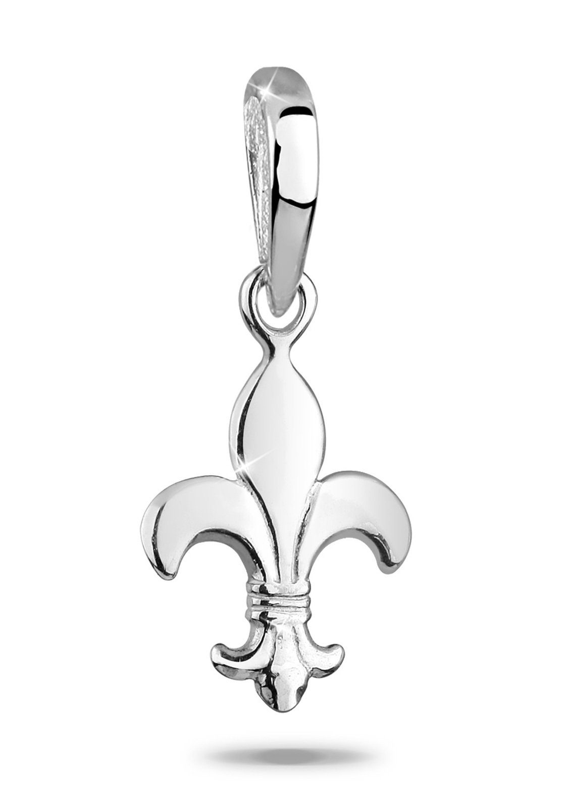 Kettenanhänger Schwertlilie Fleur de Lis 925 Sterling Silber