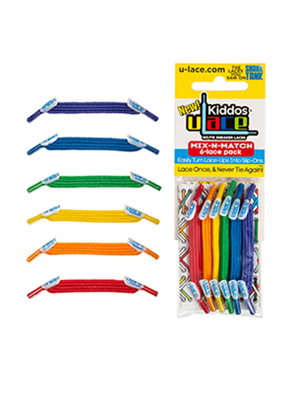 U-Laces Schnürsenkel Kiddos - elastische Schnürsenkel mit Wiederhaken für Kinder