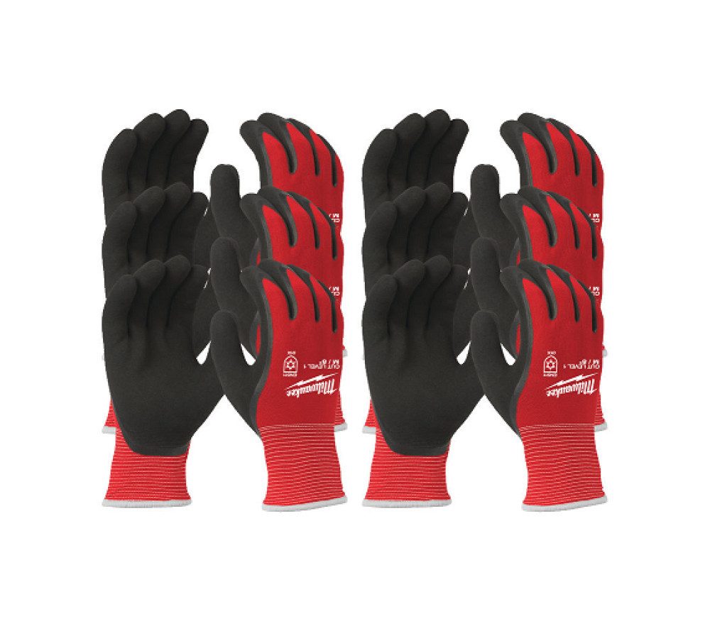 Milwaukee Arbeitshandschuhe MILWAUKEE Schnittschutzhandschuhe Schutzstufe 1 Größe XXL Winter 12