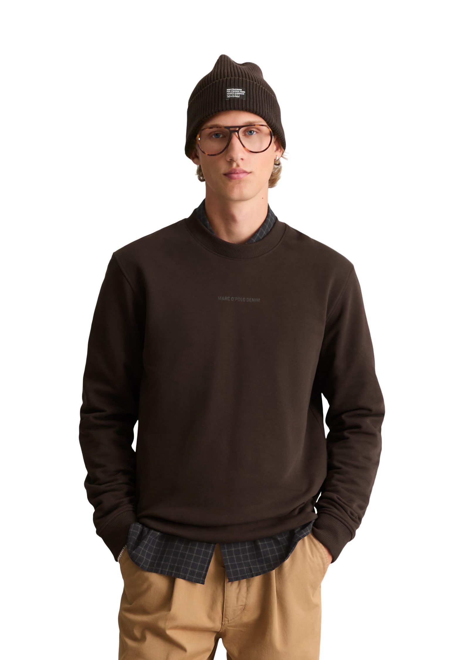 Marc O'Polo DENIM Sweatshirt aus weichem Bio-Baumwoll-Sweat
