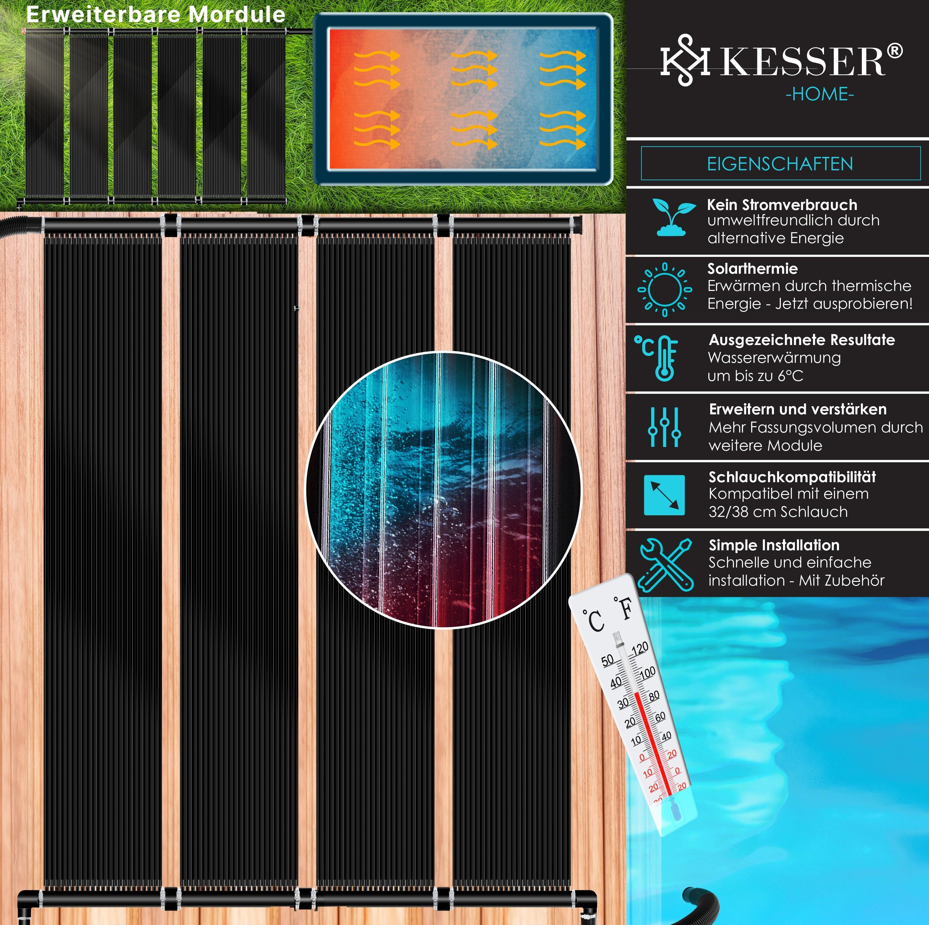 KESSER Pool-Wärmepumpe, Solarkollektor Poolheizung cm, Warmwasser Heizung Solarheizung