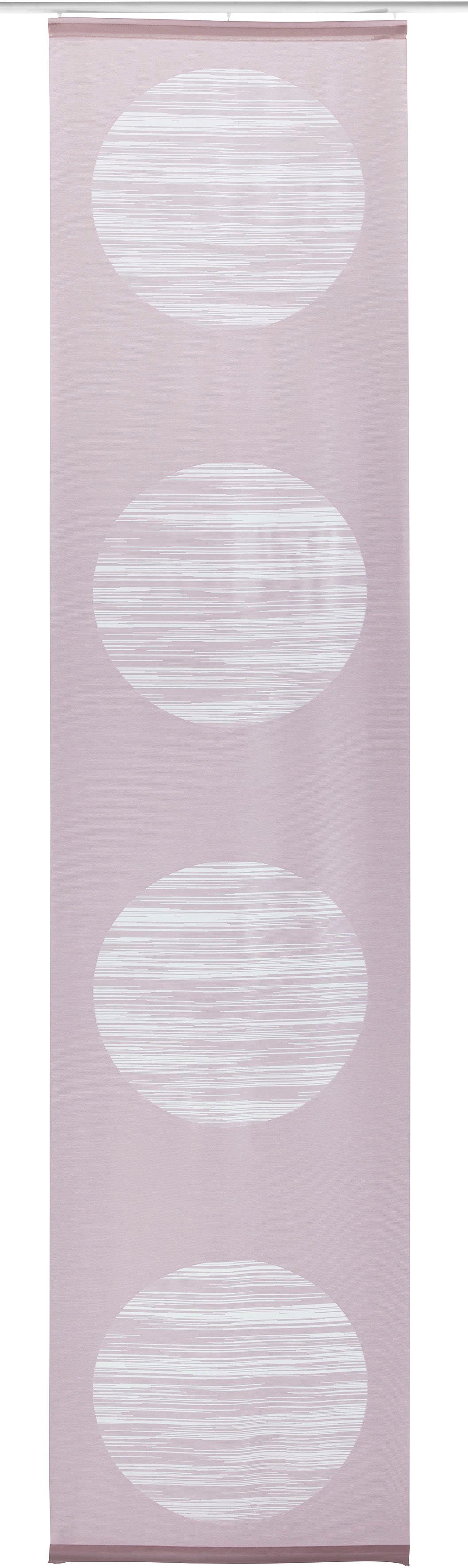 Klettband halbtransparent, Scherli, St), Neutex Padova, for inkl. 57 cm Befestigungszubehör, Schiebegardine you!, Breite: altrosa (1