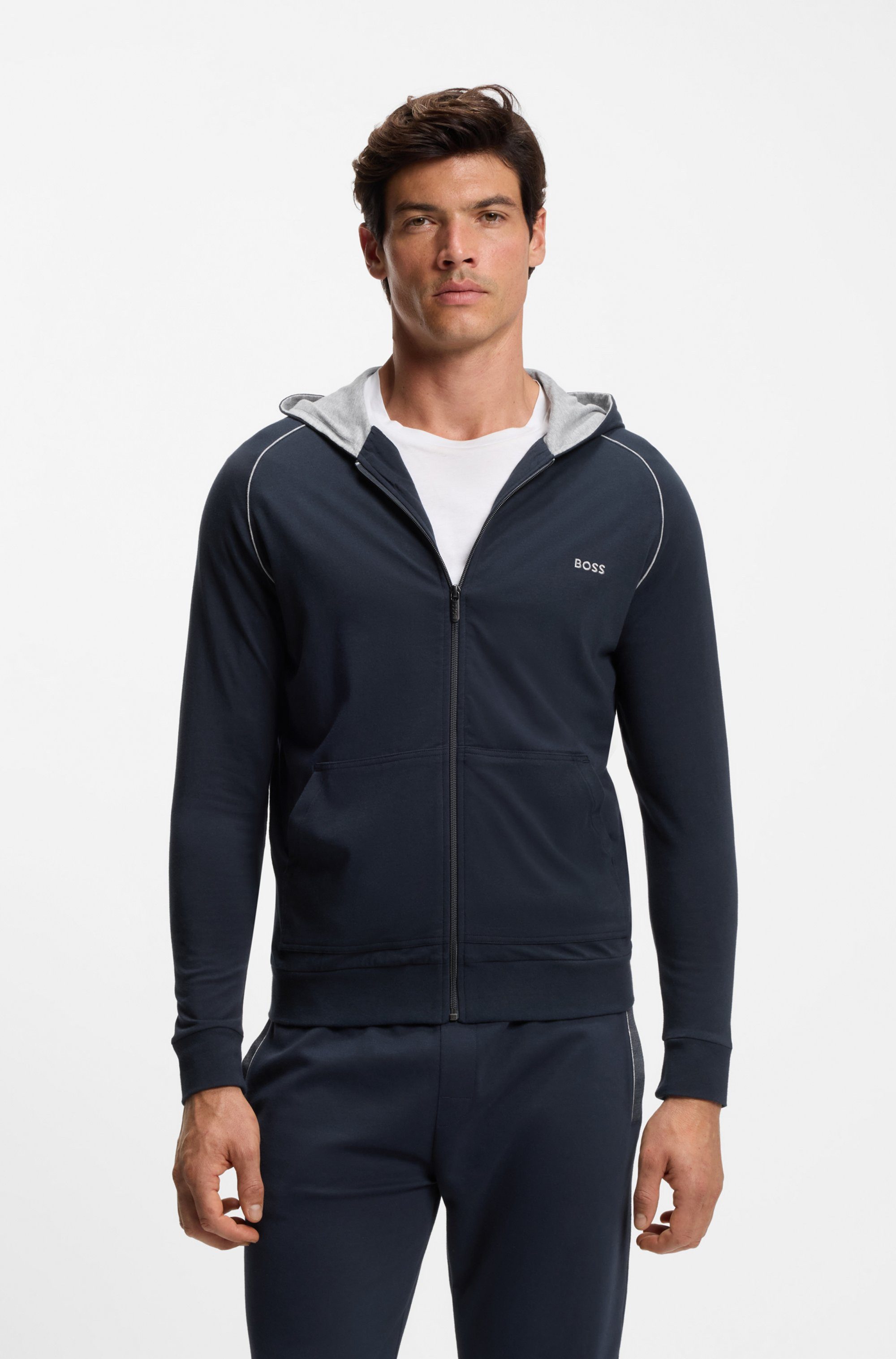BOSS Kapuzensweatjacke Mix&Match Jacket H mit günstig online kaufen
