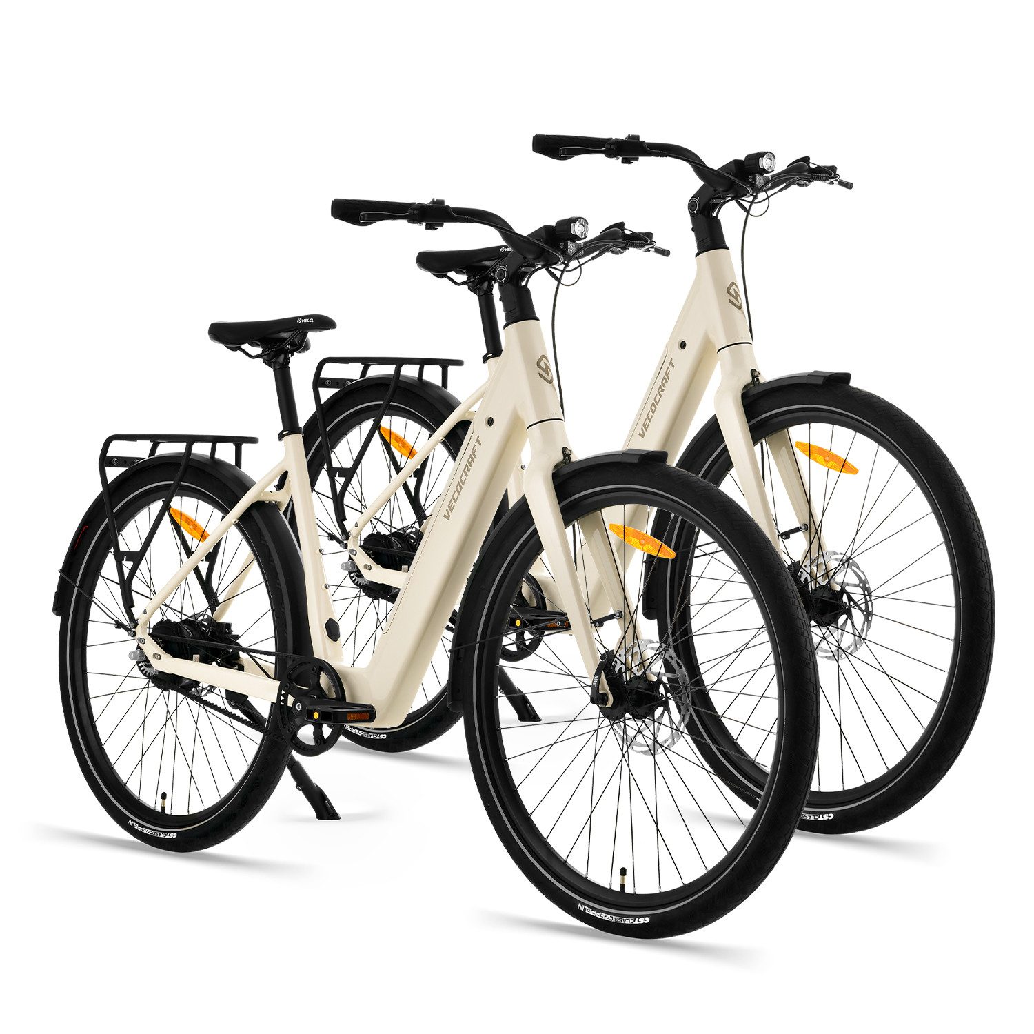 VECOCRAFT E-Bike Cityrad LUNA 2.0 Zwei Einheiten 28 zoll e bike damen daul speed Riemenantrieb, Heckmotor, 360 Wh