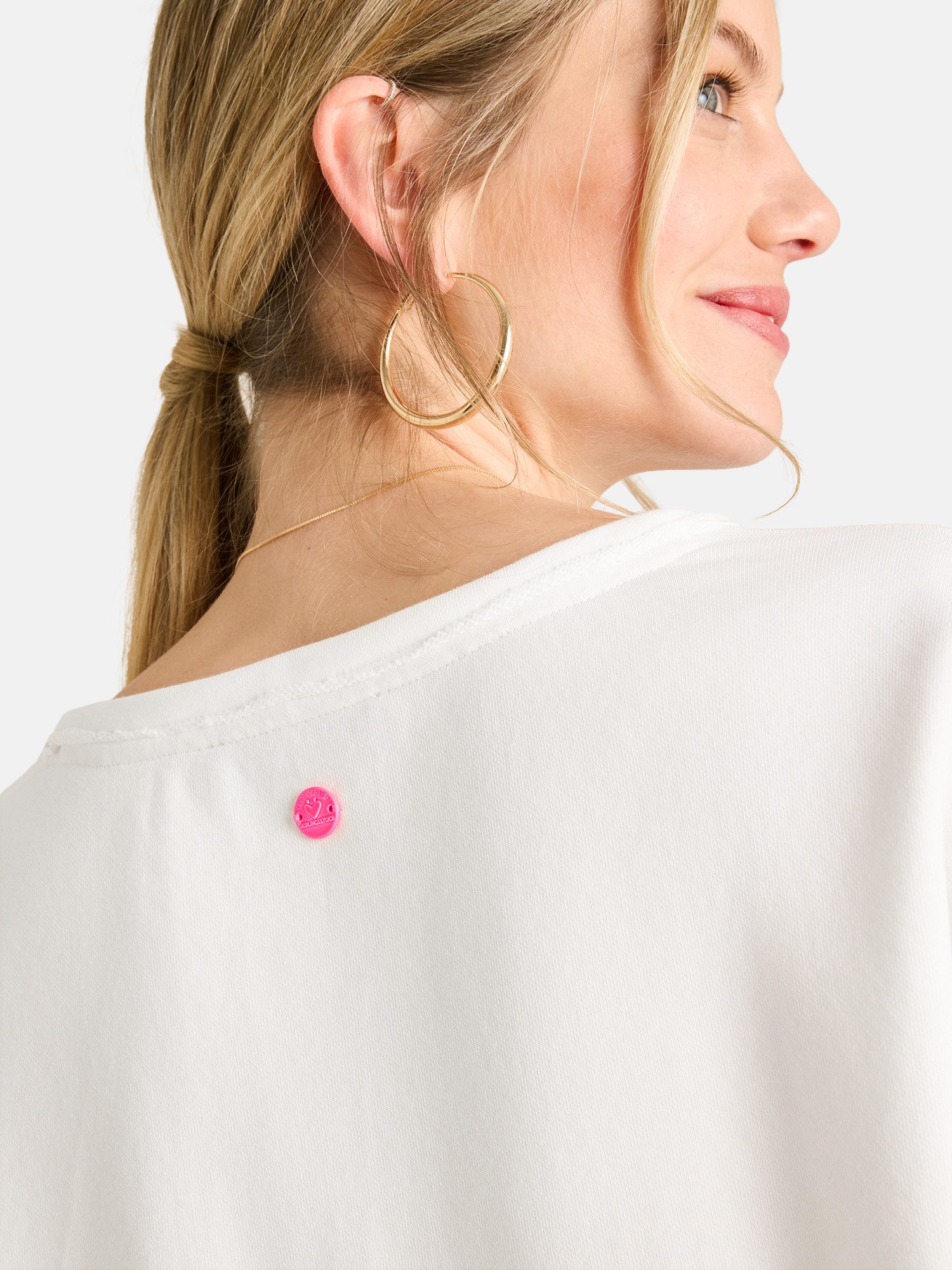 Lieblingsstück Sweatshirt LatifahEP mit Applikationen an den Ärmeln, Rundhals