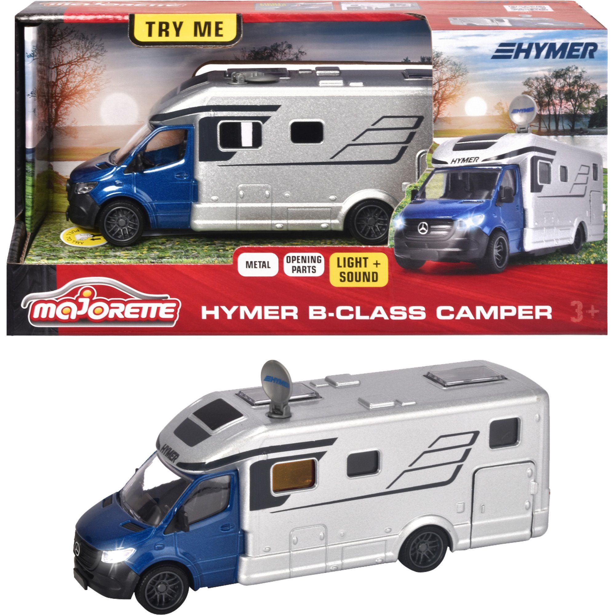 majORETTE Spielzeug-Auto Hymer B-Klasse Camper
