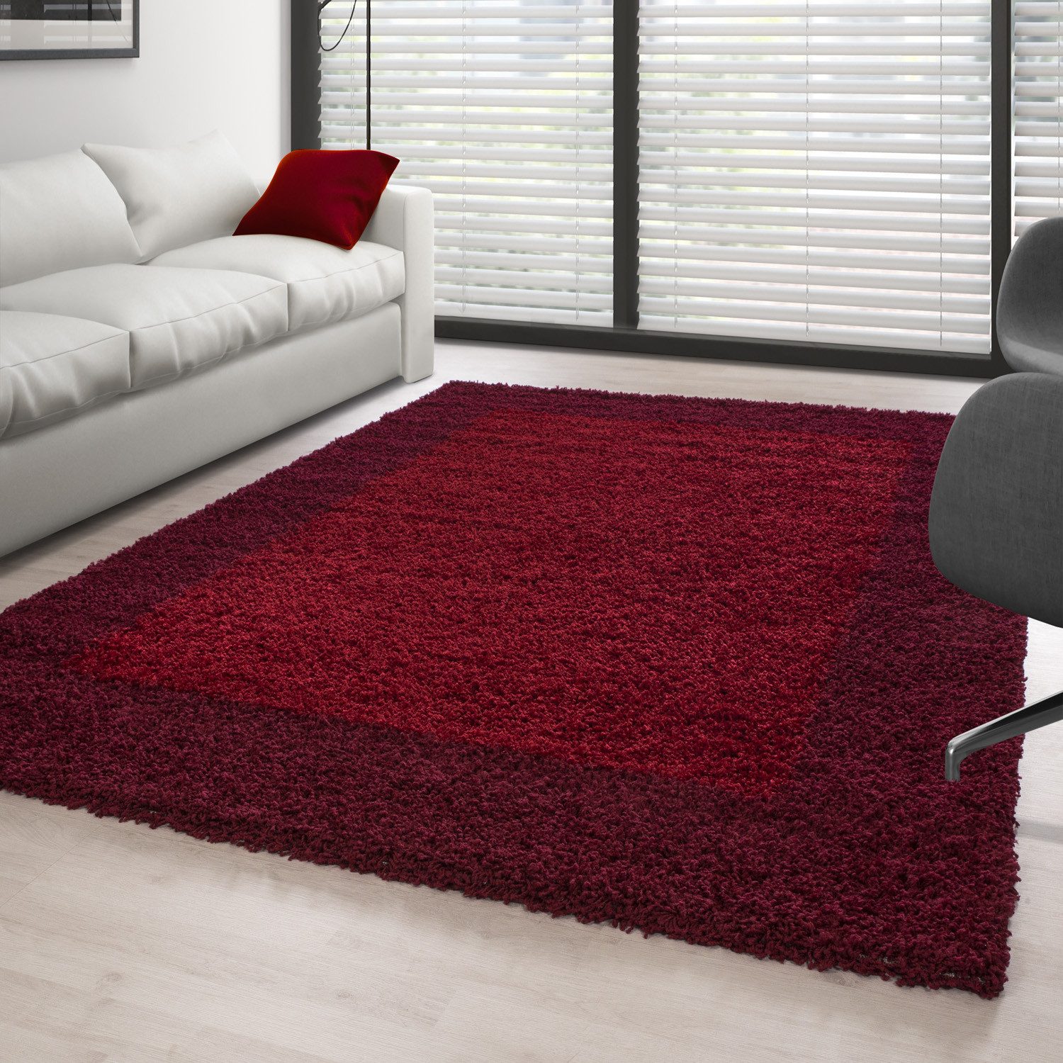 Carpettex Hochflor-Teppich Bordüre Design, Läufer, Höhe: günstig online kaufen
