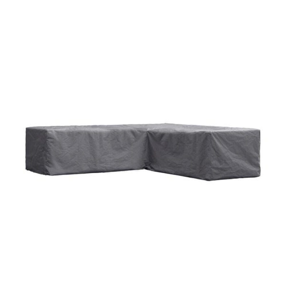 PEREL Bogenhülle Perel Schutzhülle für Gartenmöbel, Grau, L-Form, 300 cm x 300 cm x 70