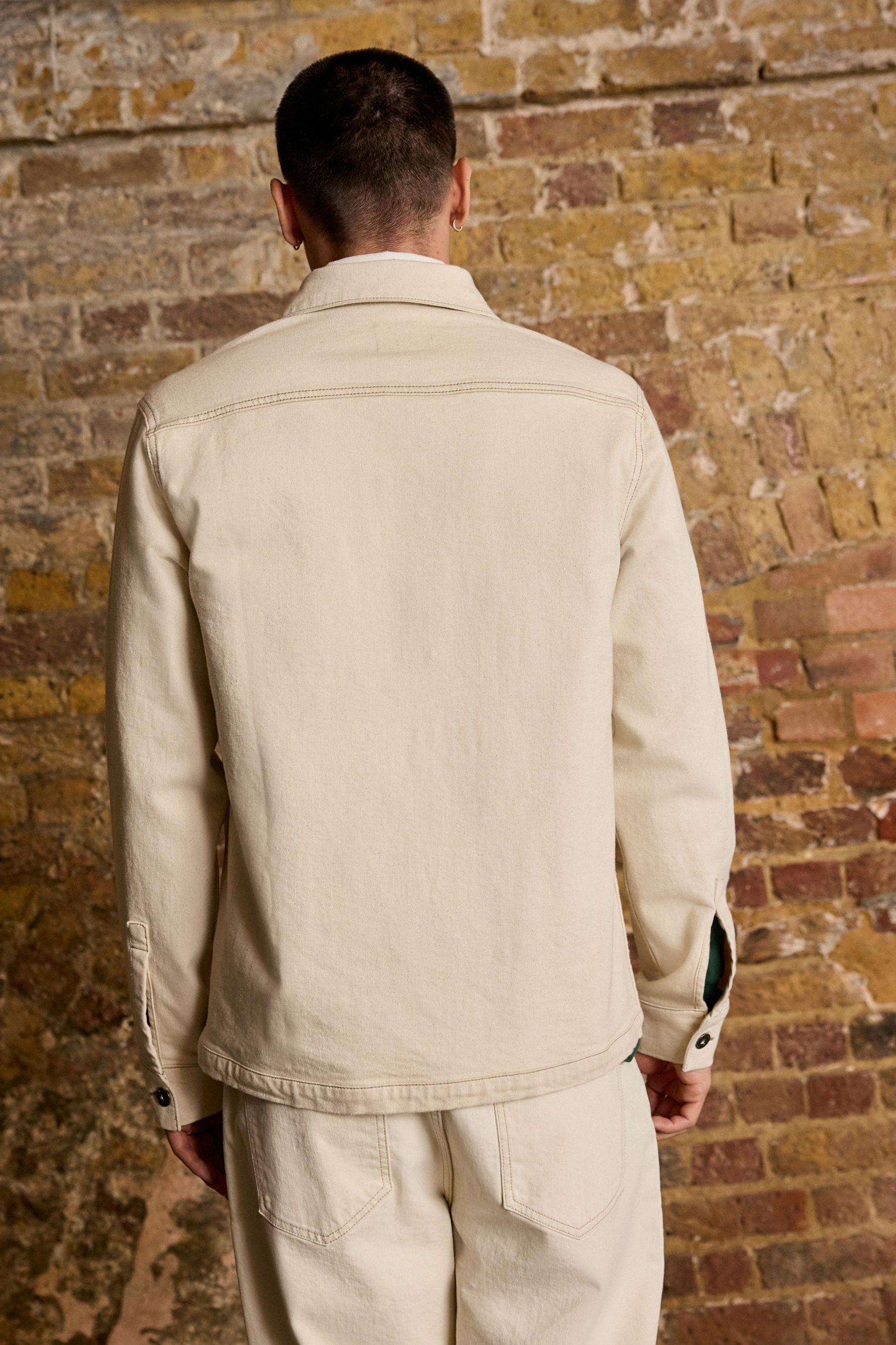Next Jeansjacke Denim-Hemdjacke im Arbeiter-Stil (1-St) günstig online kaufen