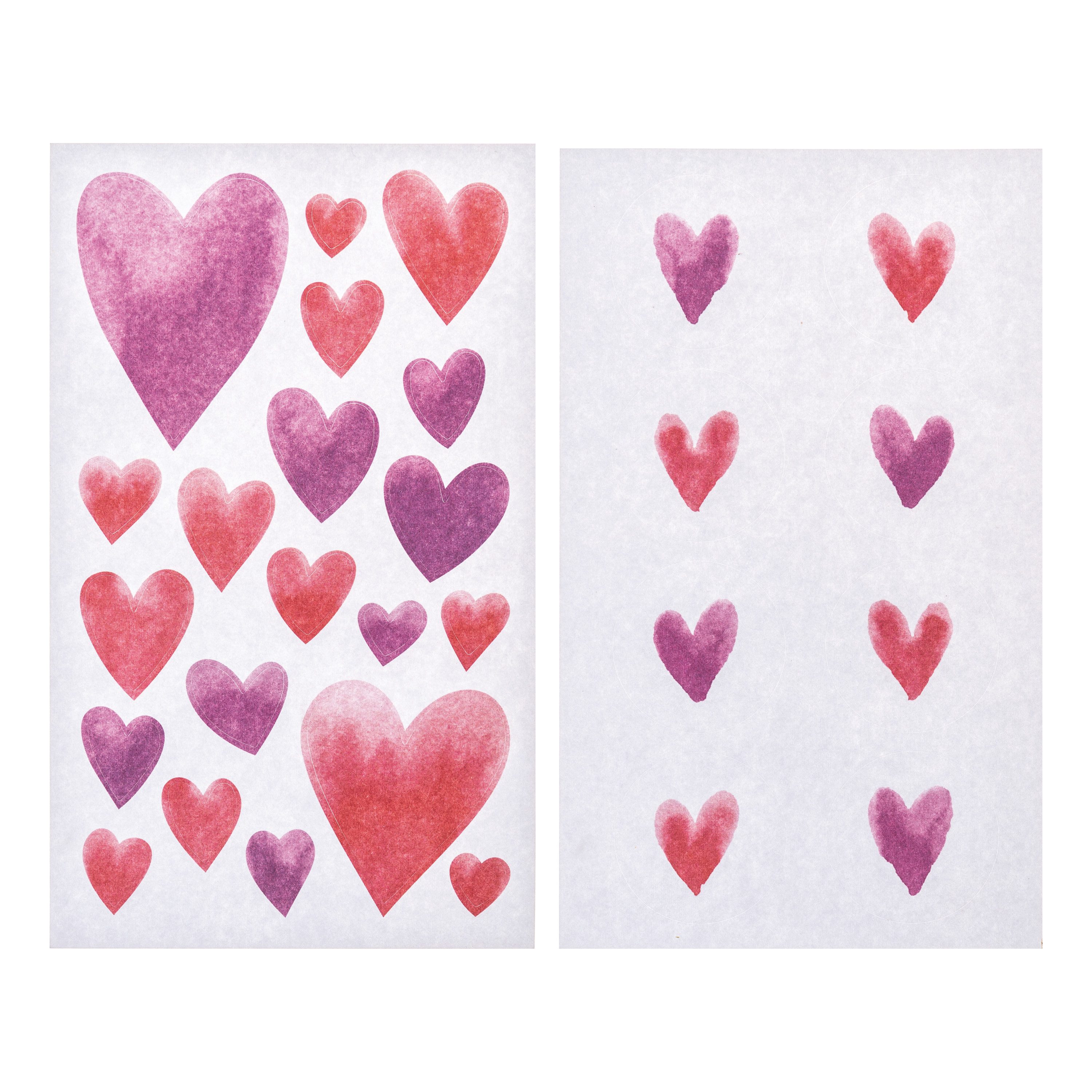 Rico Design Sticker Herzen, (56-tlg), 56 Stück