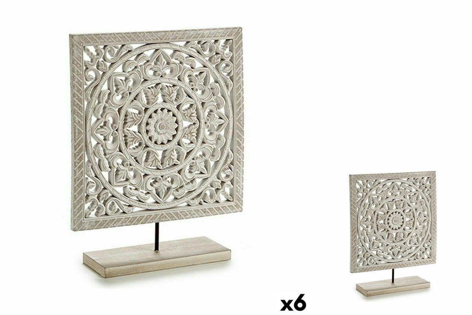 Gift Decor Dekoobjekt Deko-Figur Mandala 7 Weiß x cm Stück 6 x 35,5 30