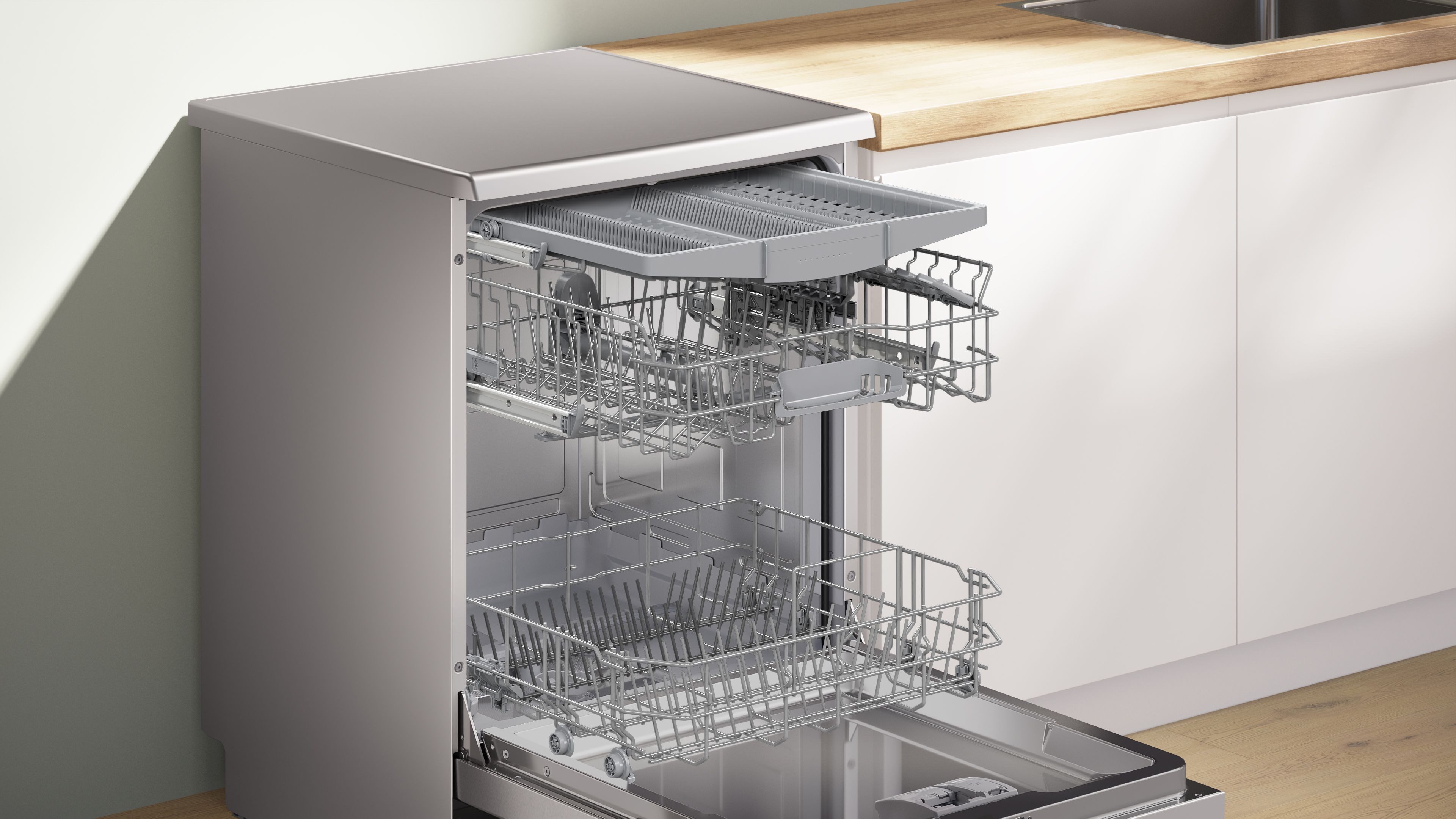 BOSCH Standgeschirrspüler Serie 2 SMS2HVI02E, 14 Maßgedecke