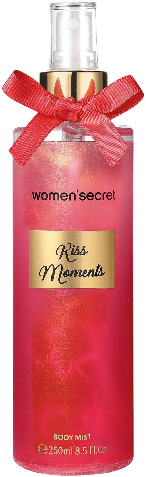 women'secret Körperspray Body Mist - Kiss Moments, mit sorgfältig ausgewählter Komposition