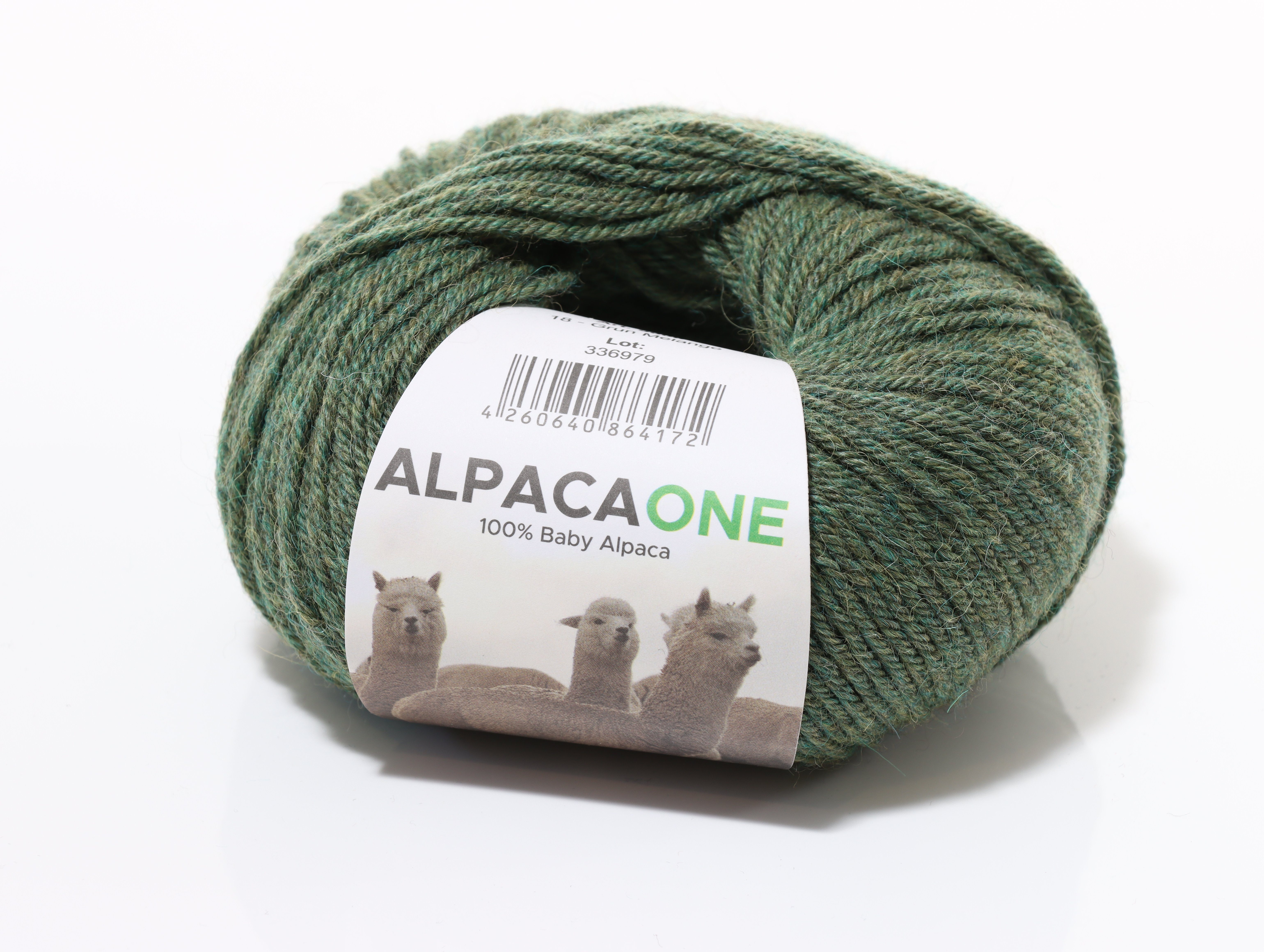 Max Lindner, AlpacaOne 100 Alpakawolle zum Stricken und Häkeln, Häkelwolle, 112,00 m (Knäuel
