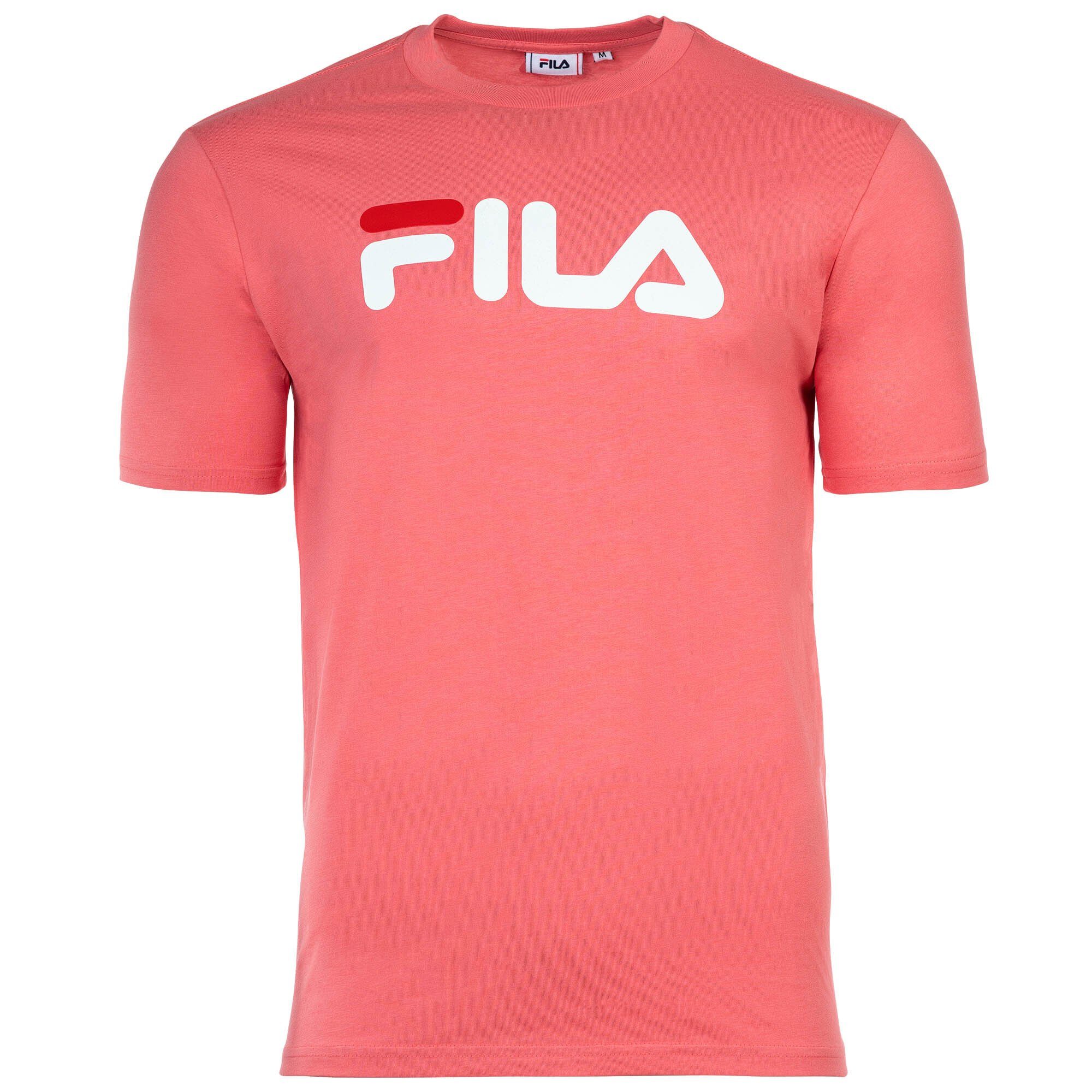 Kurzarm T-Shirt tee, Rosa Unisex Fila Rundhals, - BELLANO T-Shirt