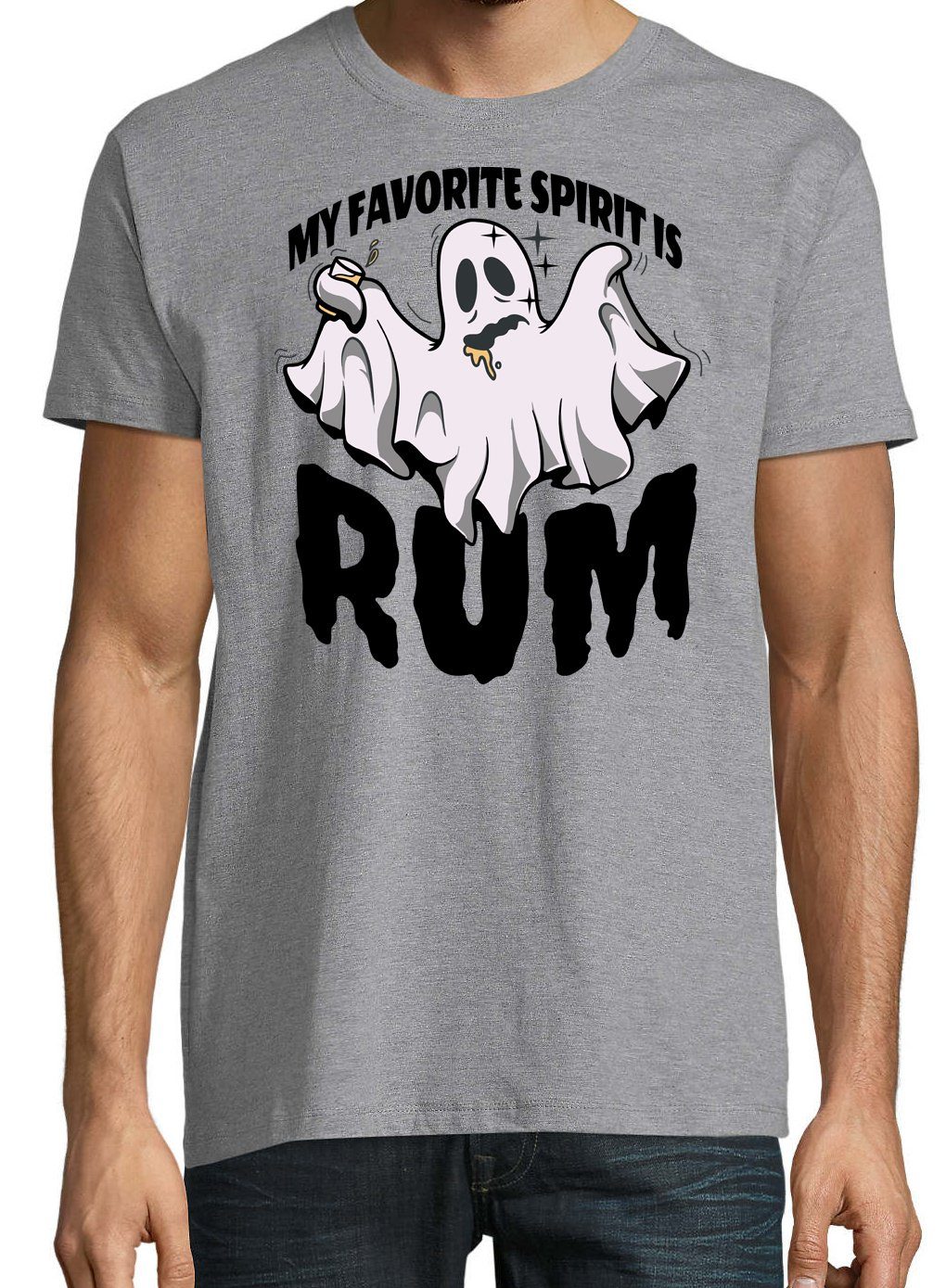 Grau Fun-Look My Shirt favorite Herren is im Designz RUM Spirit T-Shirt Youth