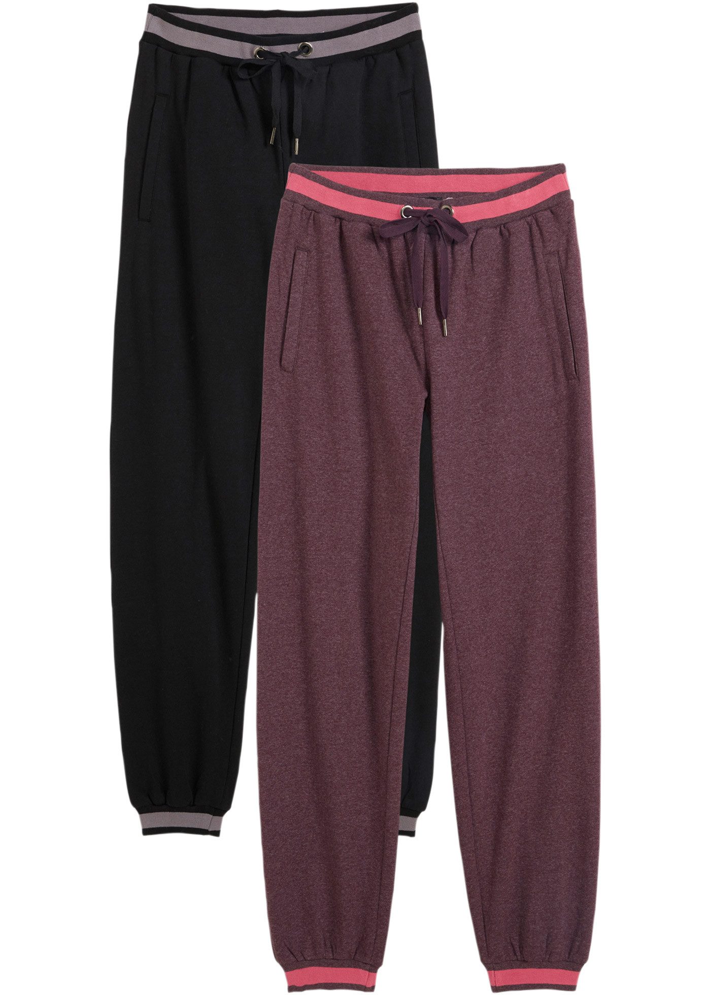 bonprix Sweathose (Packung, 2-tlg., 2) Sweathose aus Baumwoll-Mix, 2er Pack günstig online kaufen