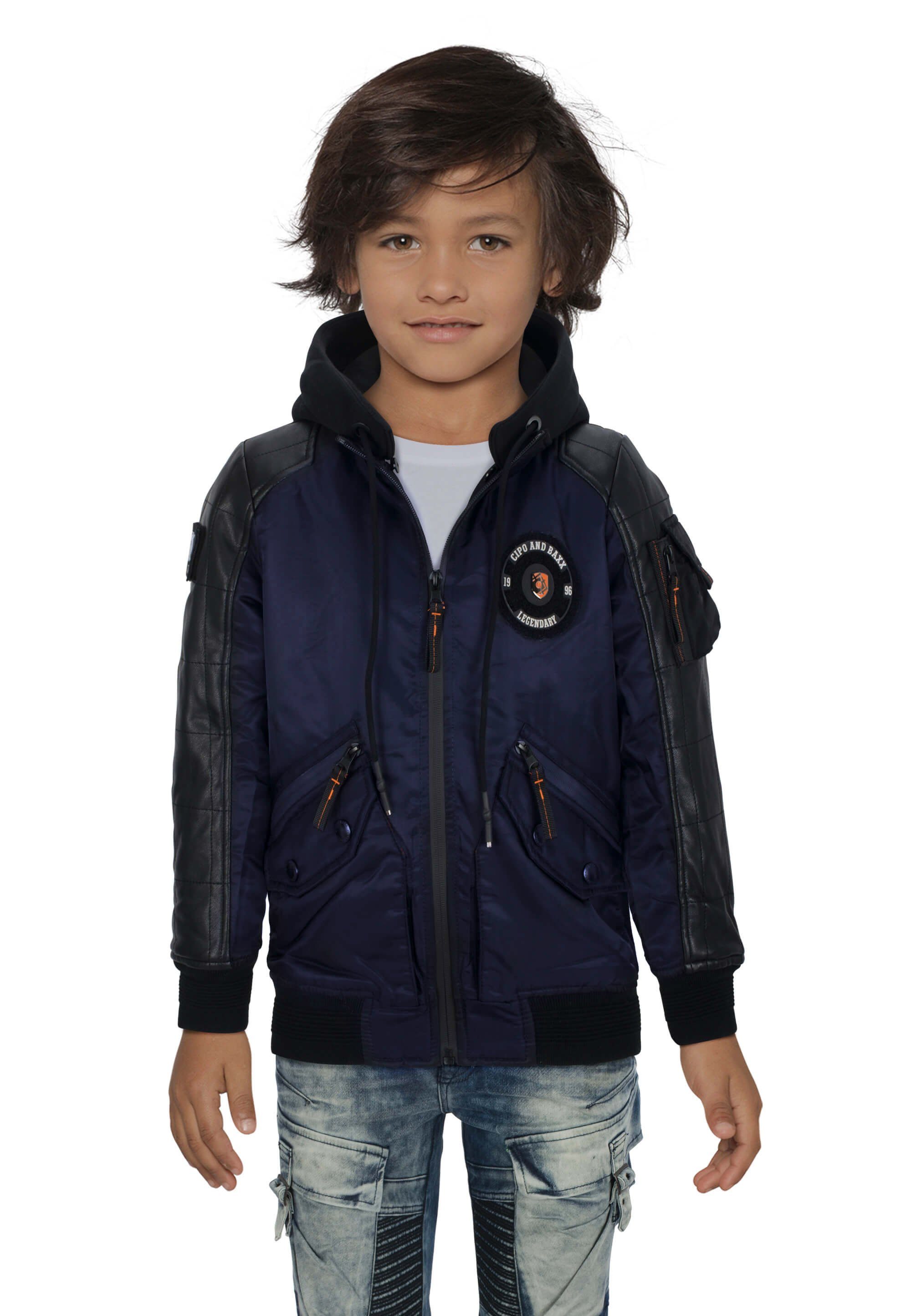Cipo & Baxx Bomberjacke mit praktischen Taschen
