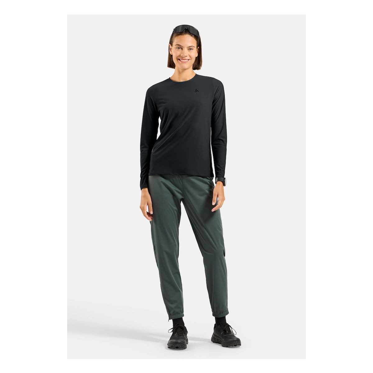 Odlo Outdoorhose Zeroweight Warm Leichte, winddichte Damenhose mit optimaler Wärmeisolierung und