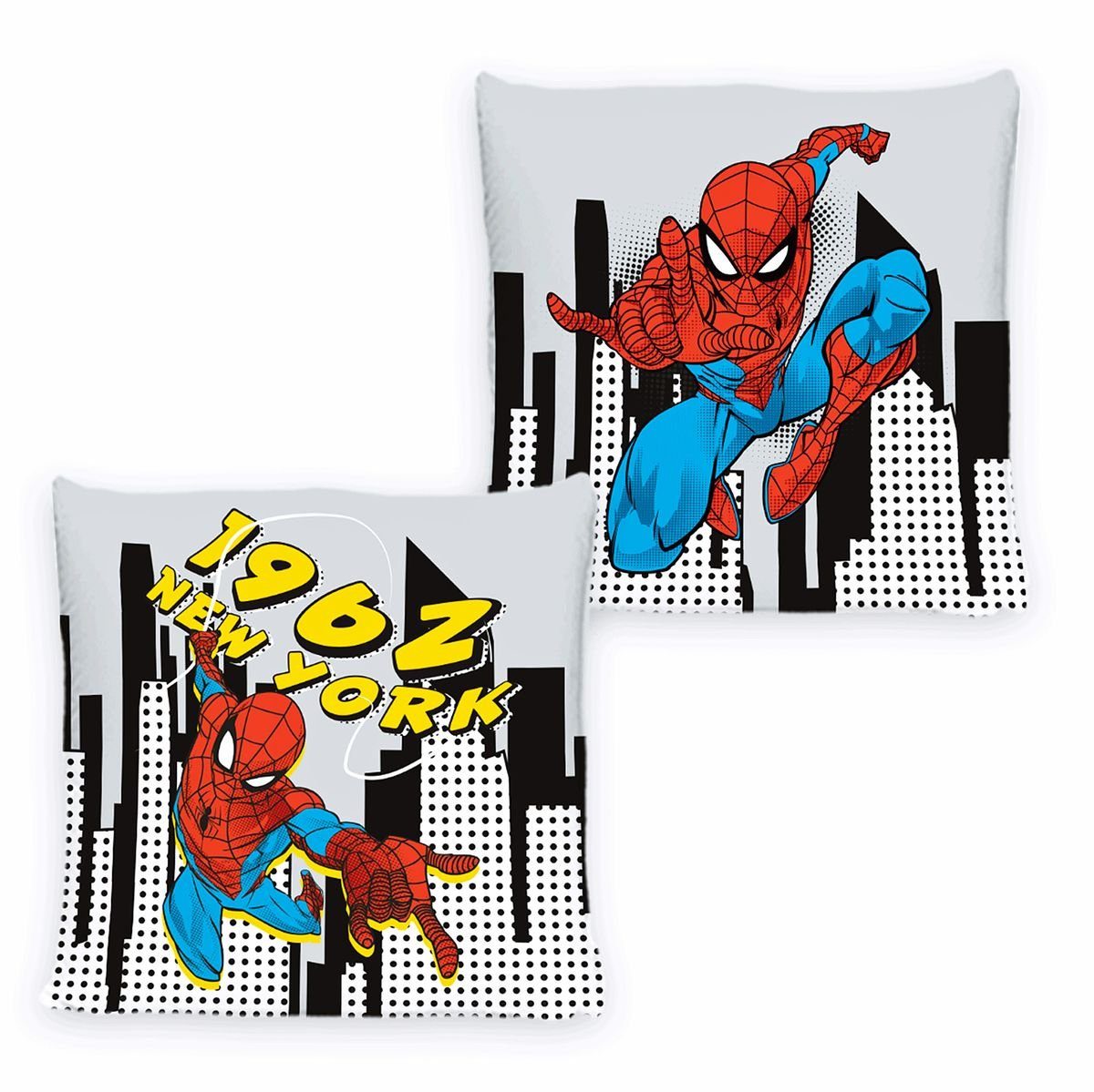 JACK Декоративні подушки 40x40cm Spider-Man inkl. Füllung Marvel Disney, Superheld, kuschelig weiche Qualität