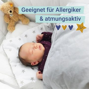 Kinderbettdecke, ZOLLNER, Füllung: 90% Daunen, 10% Federn, 80 x 80 cm, 100% Baumwolle, vom Hotelwäschespezialisten