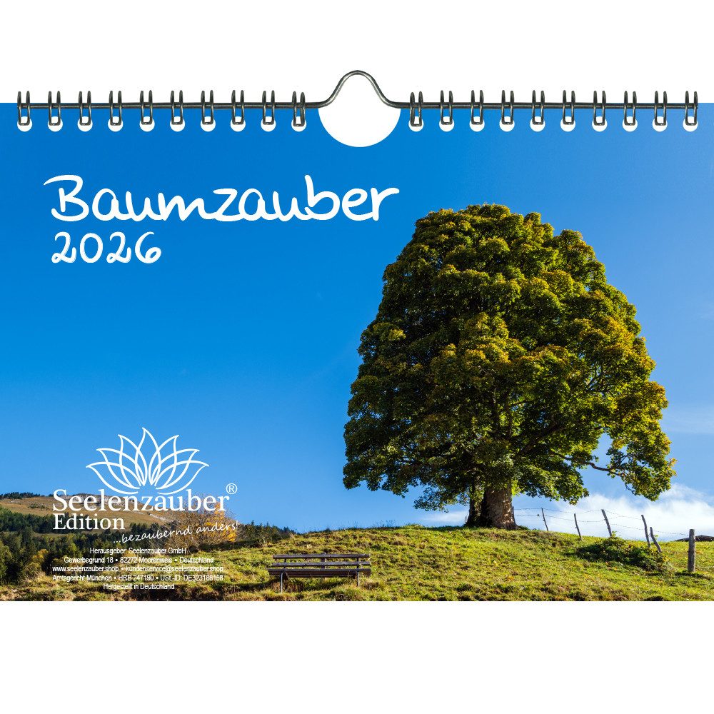 Seelenzauber Wandkalender Baumzauber DIN A5 Календари für 2026 Baum Bäume Wald Natur