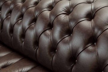 JVmoebel 4-Sitzer Sofa 4 Sitzer Chesterfield Couch Luxus 245cm 100% Leder Sofort