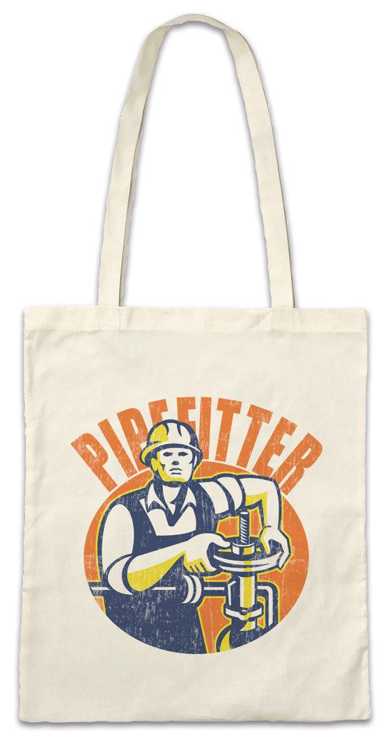 Beuteltasche Pipefitter Stofftasche Klempner Plumber Gas Wasser Installateur
