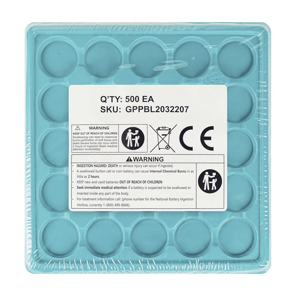 Gp GP CR2032 Bulk Knopfzellen-Set 3 V 230 mAh 25 St. Batterie