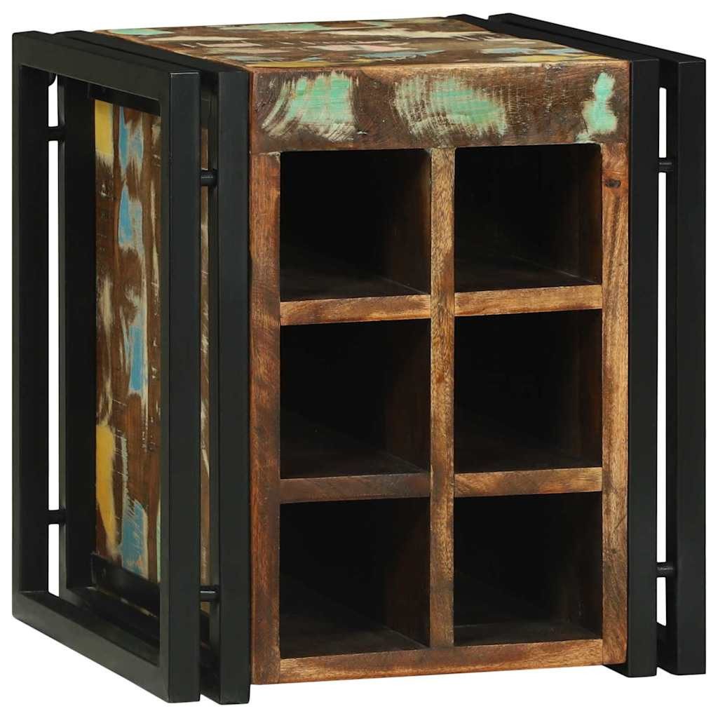 vidaXL Barschrank Weinregal 35 x 35 x 39 cm Massives upgecyceltes Holz (1-St)