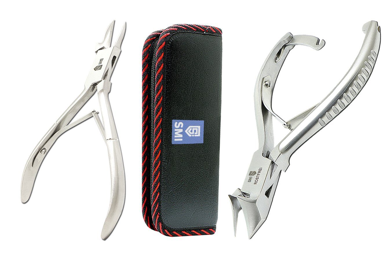 Nagelzange Kopfschneider Set Kopfzange Eckenzange Nagelzange Edelstahl mit Etui