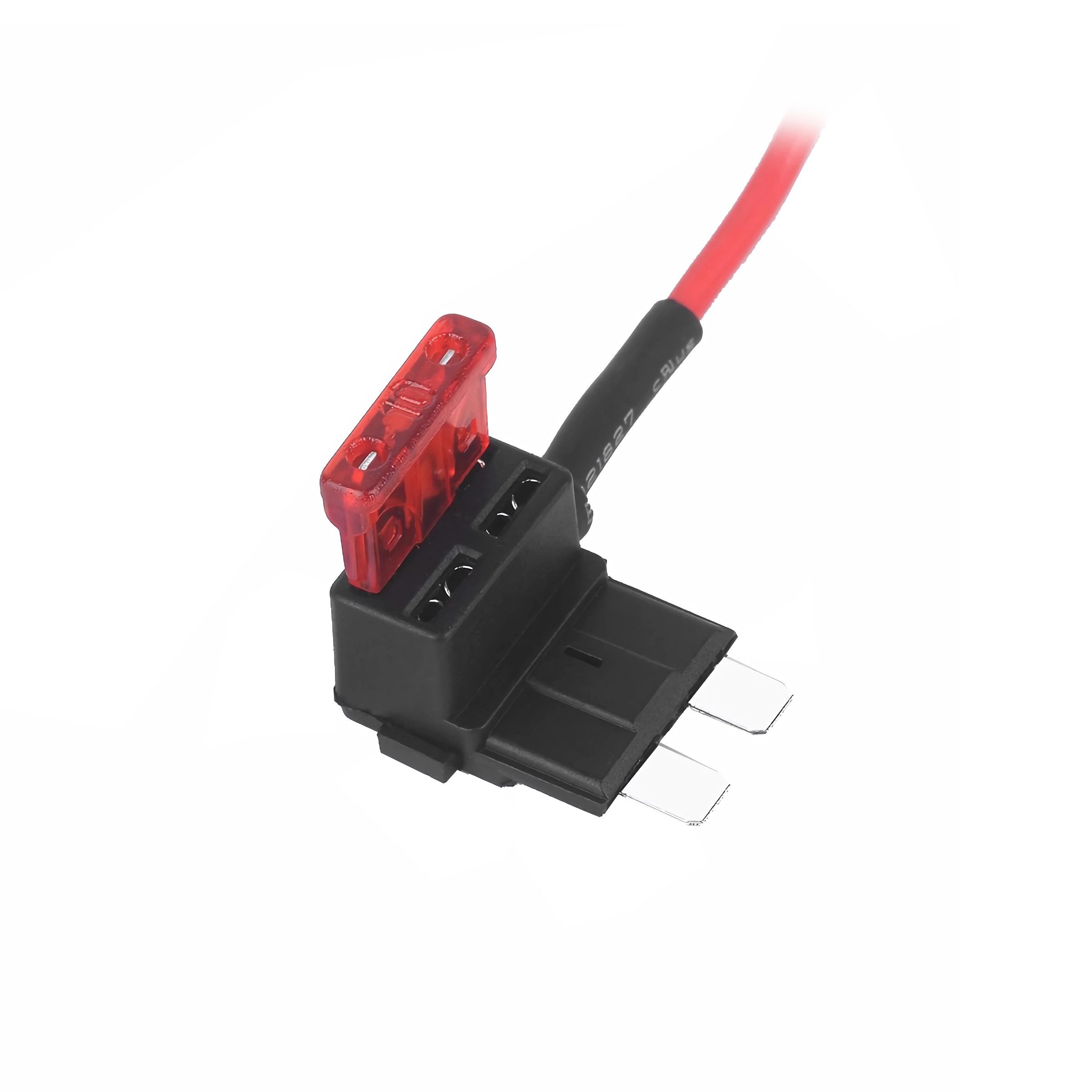 Bolwins L53 Strom Dieb Abgreifer Verteiler Sicherung Adapter Kabel Verstärker Stromkabel, ATO Flachsicherungsstecker, Standard Sicherungskasten Anschluss, Sicherungshalter mit Abzweig, Steckverteiler Adapter (15 cm), Einfache Spannungsabnahme, sichere Verbindung