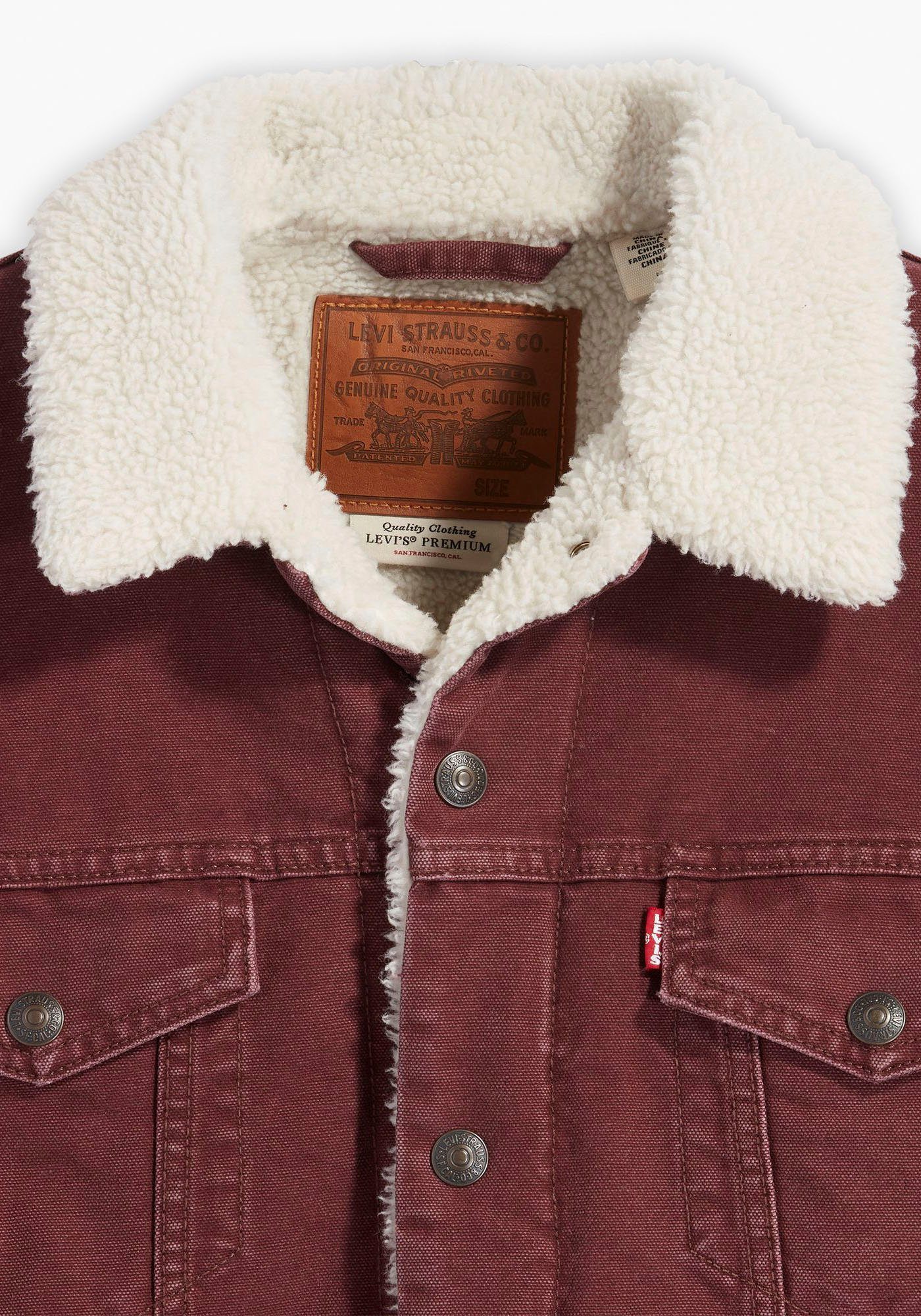 chocolate Kurzjacke Fütterung Levi's® Sherpa SHERPA mit